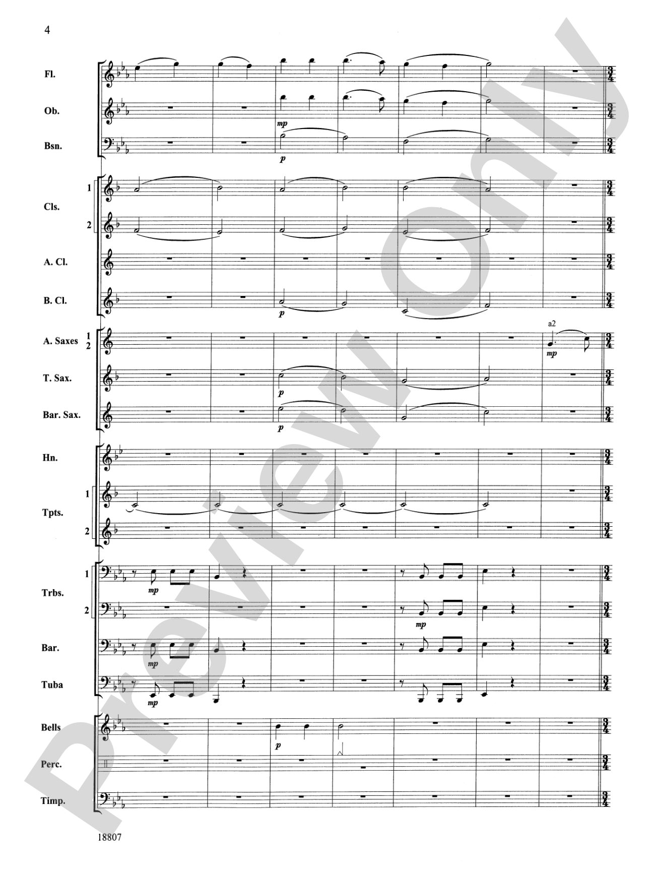 Beethoven's Fifth Christmas: Concert Band Conductor Score & Parts