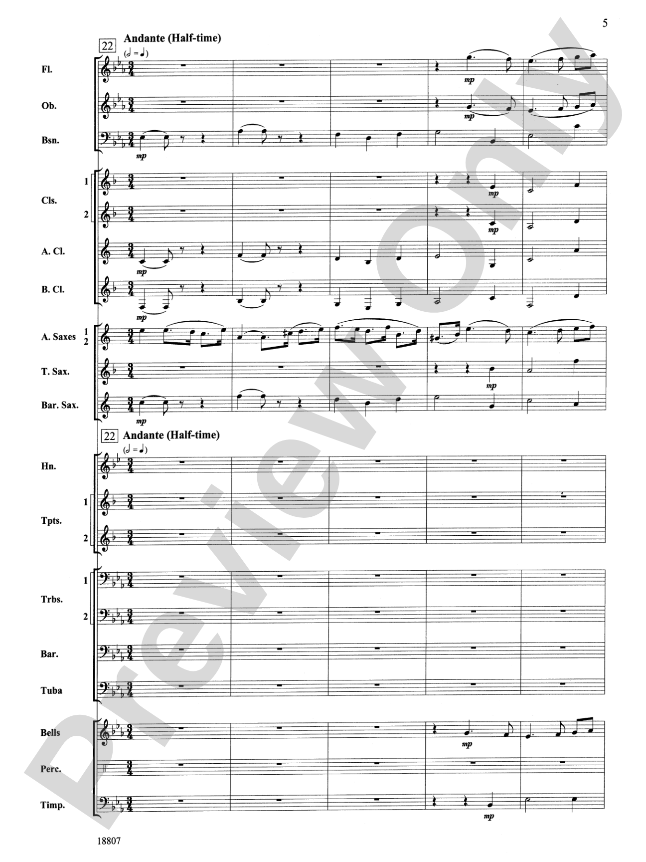 Beethoven's Fifth Christmas: Concert Band Conductor Score & Parts