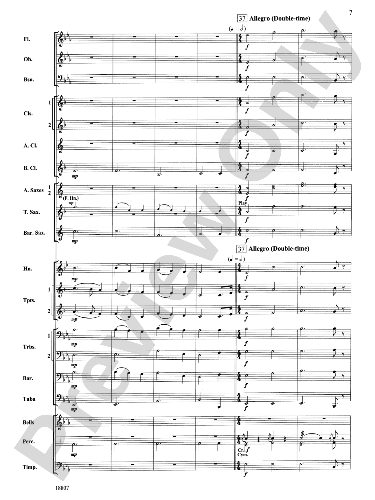 Beethoven's Fifth Christmas: Concert Band Conductor Score & Parts