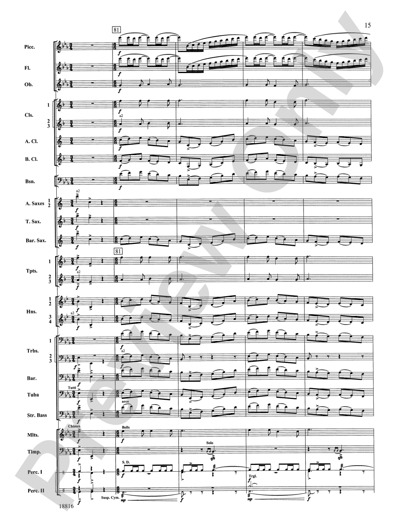 Canarios Fantasia: Concert Band Conductor Score & Parts