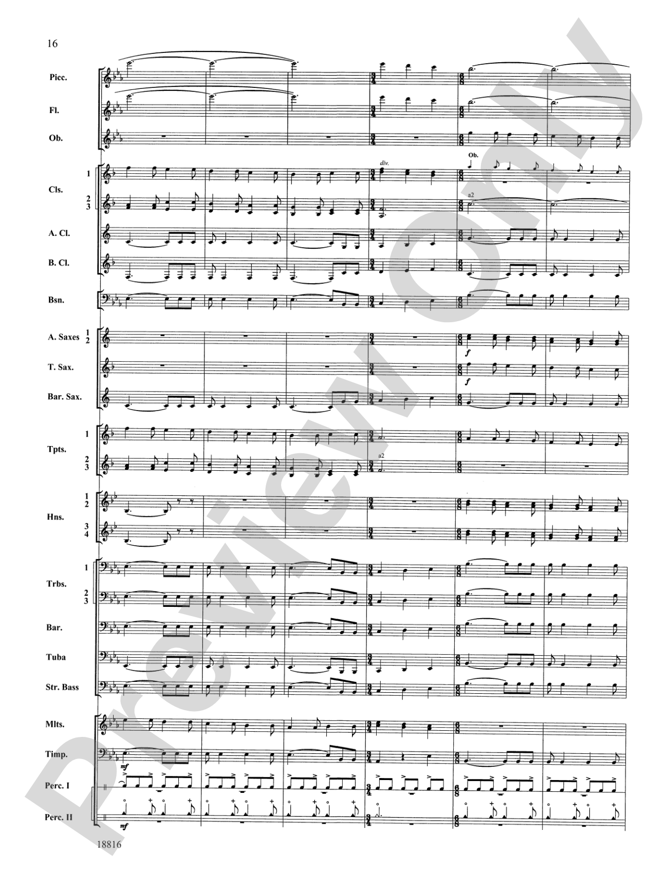 Canarios Fantasia: Concert Band Conductor Score & Parts