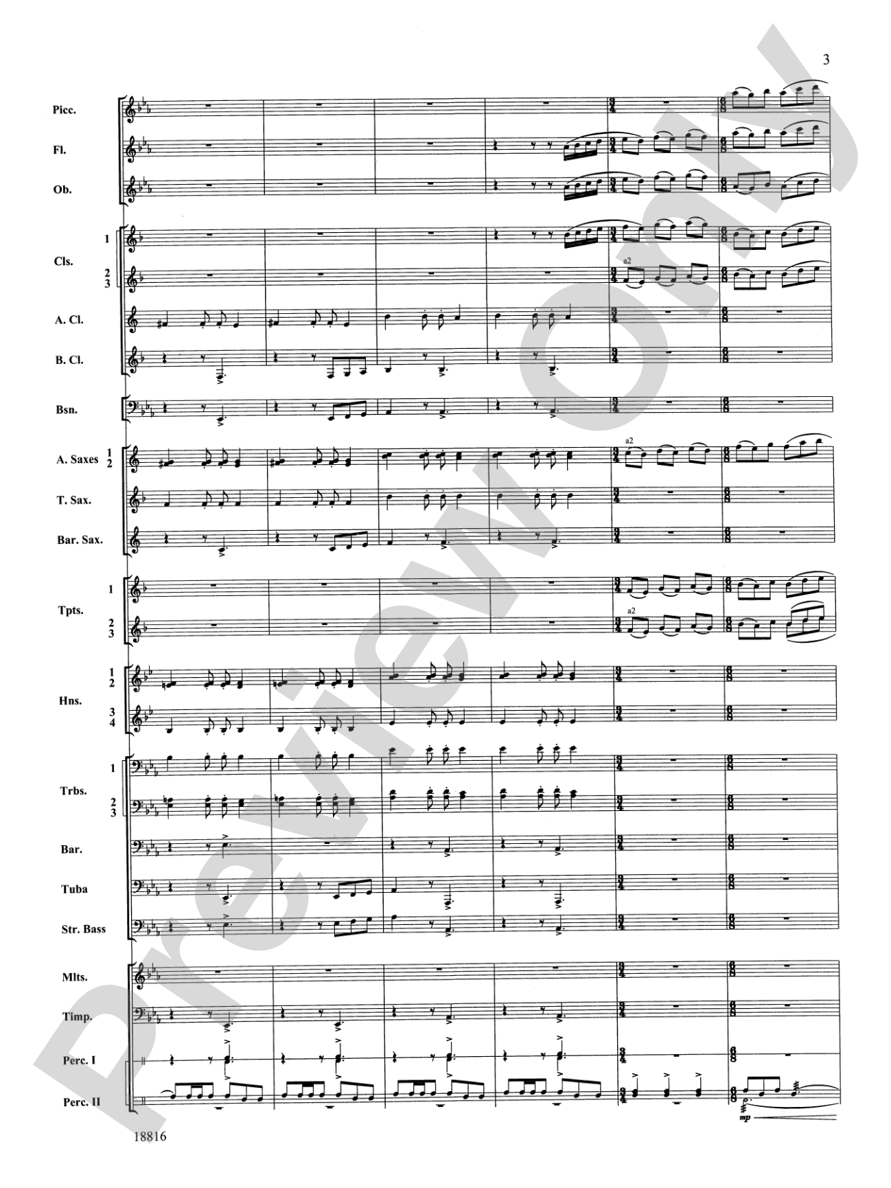 Canarios Fantasia: Concert Band Conductor Score & Parts