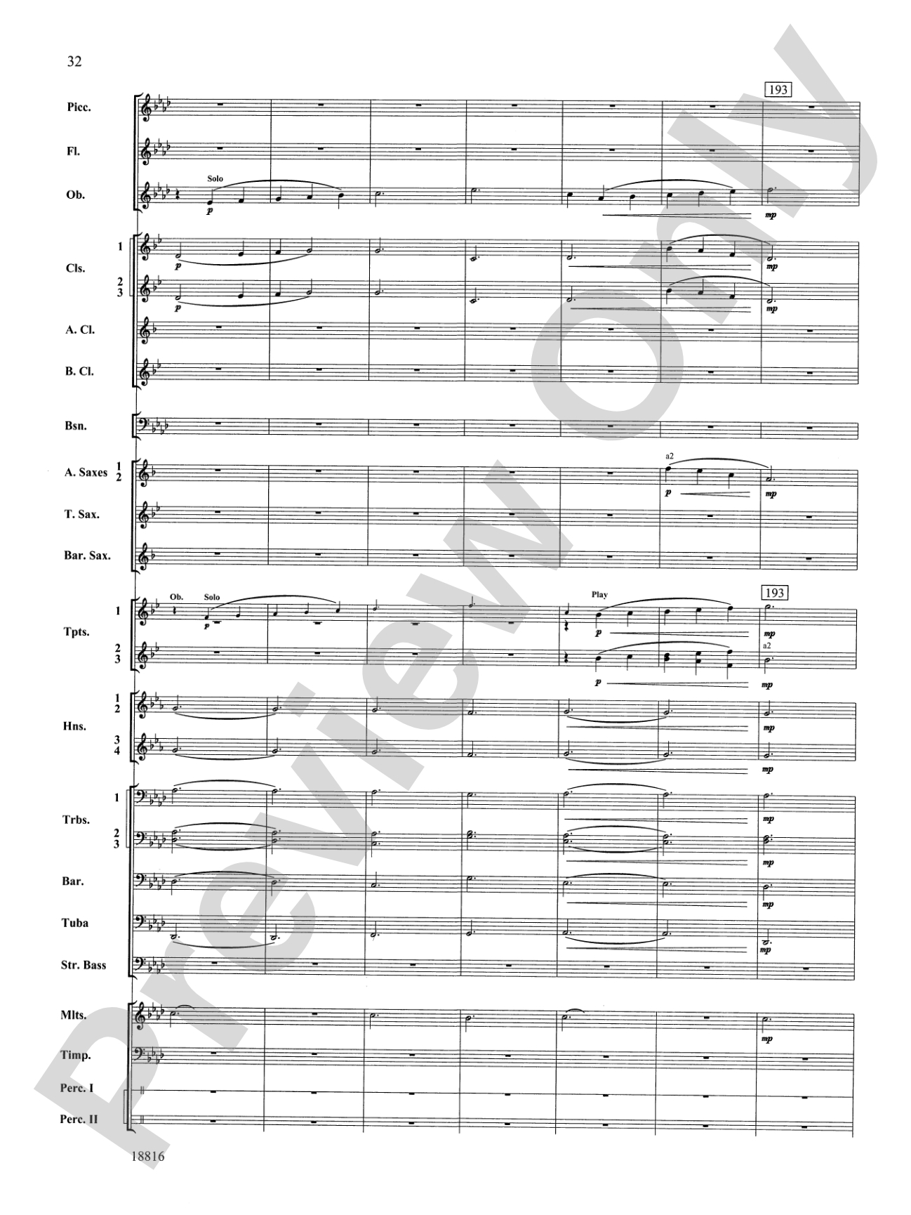 Canarios Fantasia: Concert Band Conductor Score & Parts