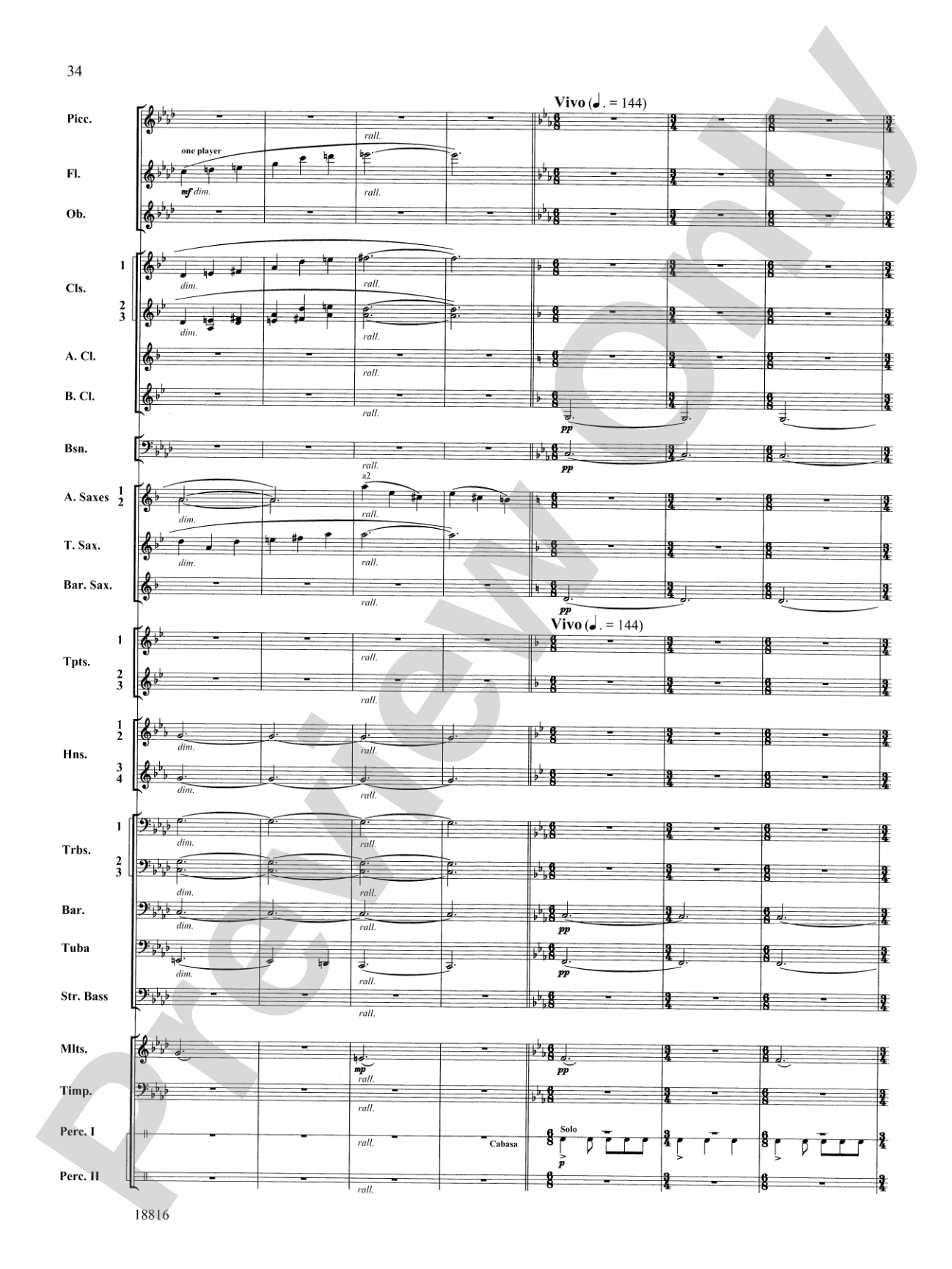 Canarios Fantasia: Concert Band Conductor Score & Parts