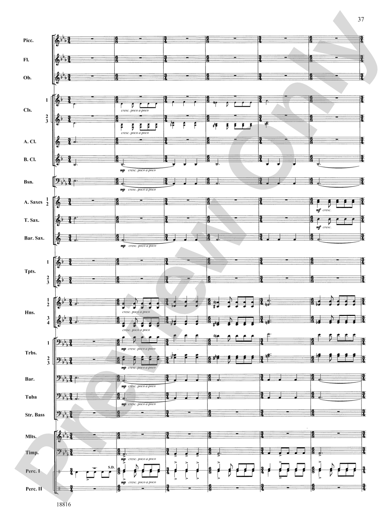 Canarios Fantasia: Concert Band Conductor Score & Parts