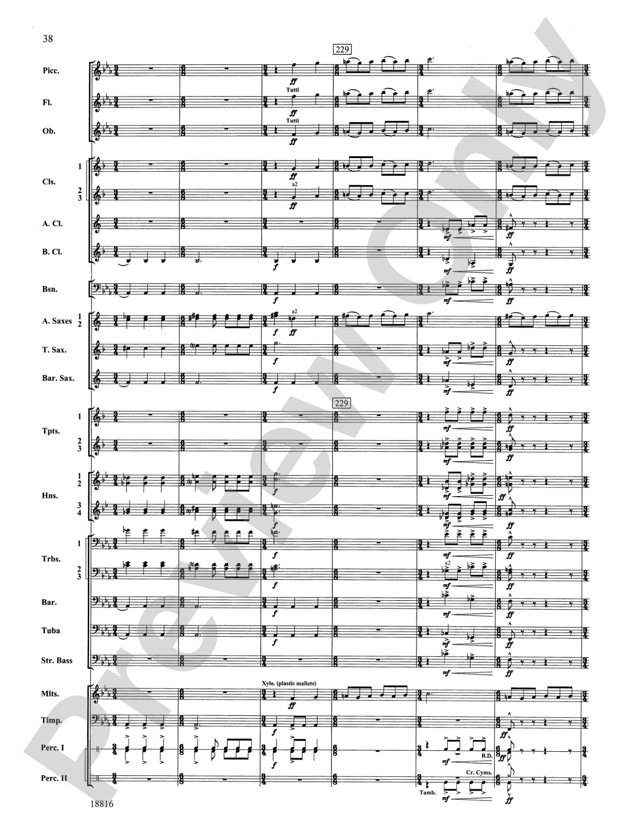 Canarios Fantasia: Concert Band Conductor Score & Parts