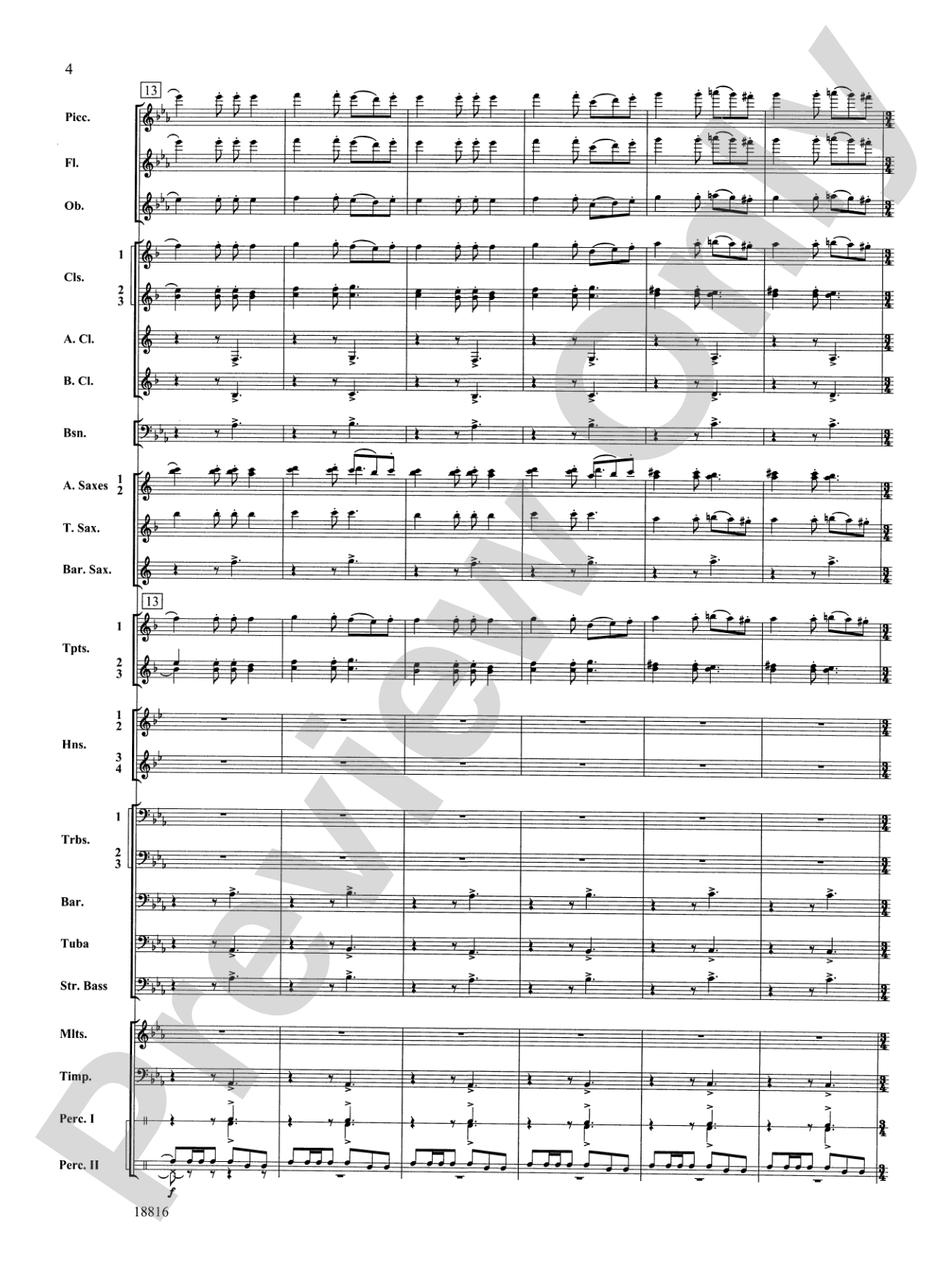 Canarios Fantasia: Concert Band Conductor Score & Parts