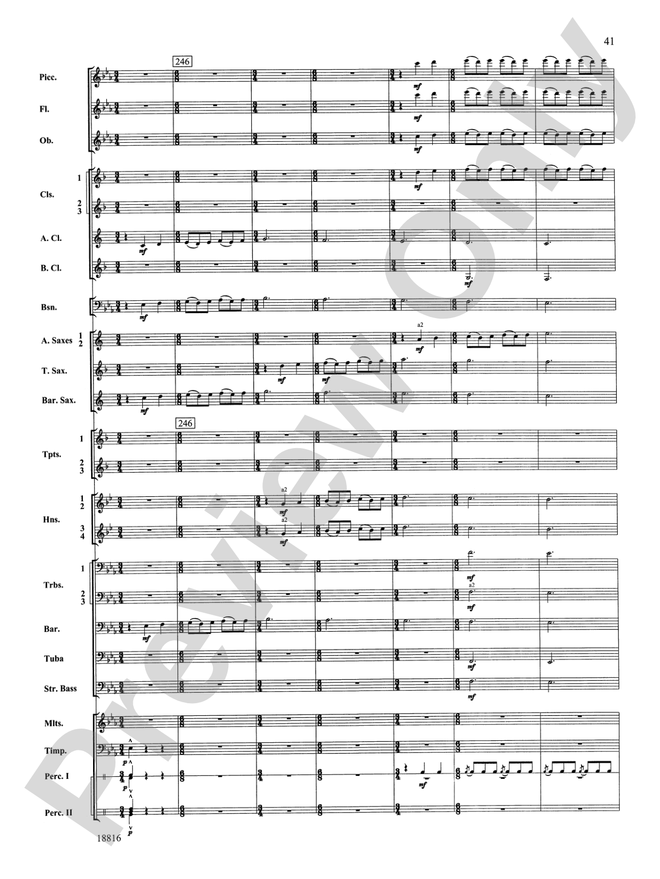 Canarios Fantasia: Concert Band Conductor Score & Parts