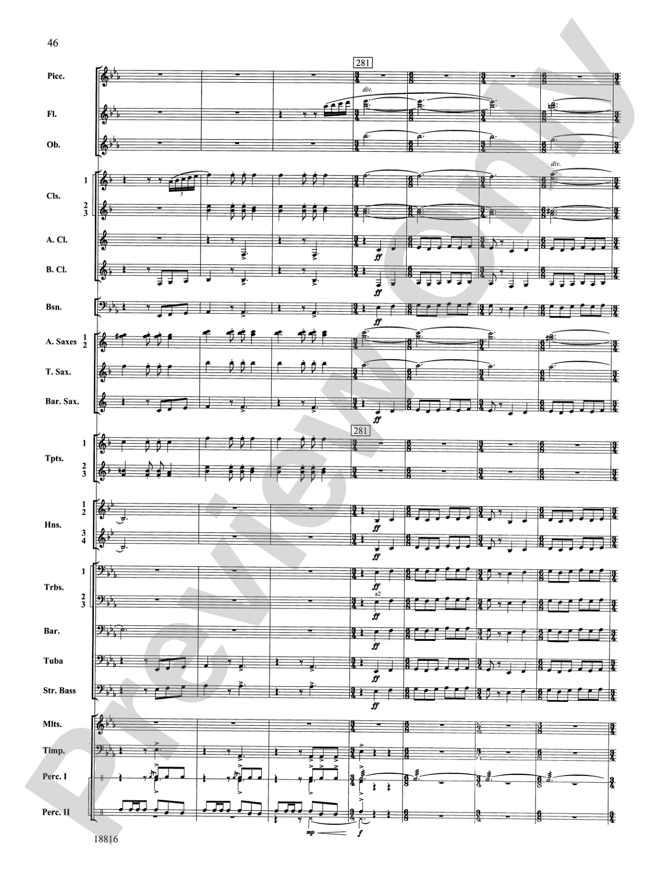 Canarios Fantasia: Concert Band Conductor Score & Parts