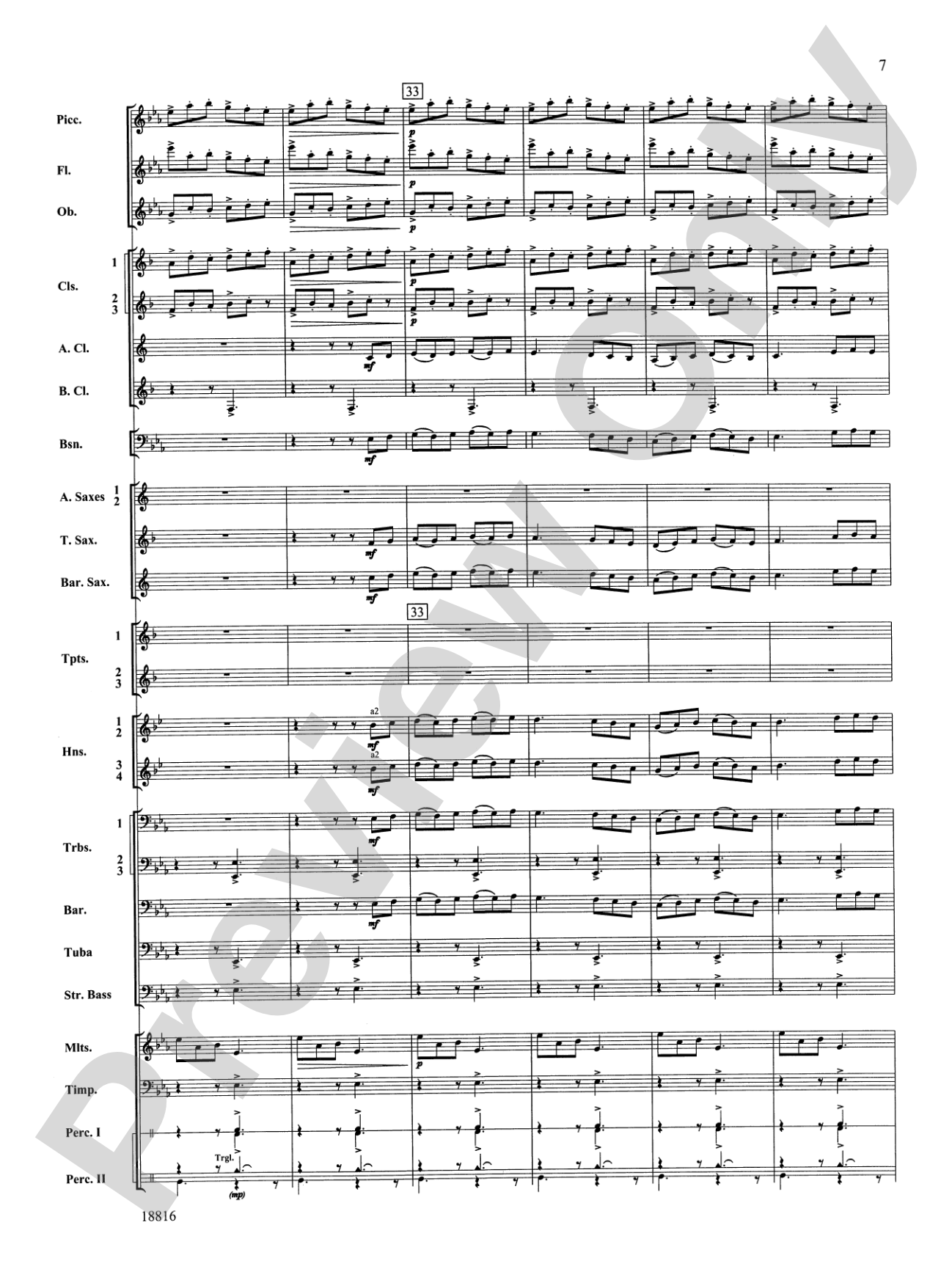 Canarios Fantasia: Concert Band Conductor Score & Parts