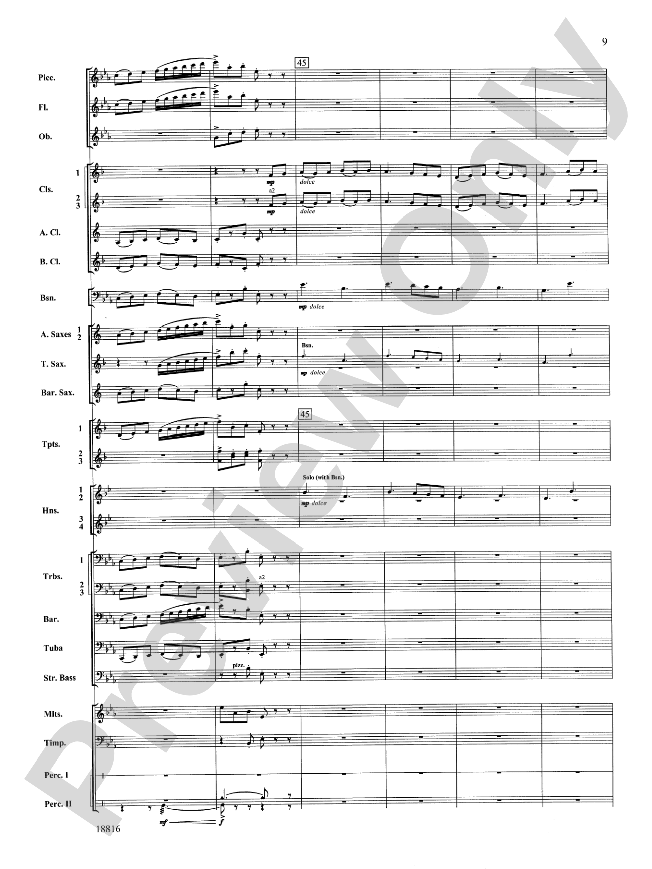 Canarios Fantasia: Concert Band Conductor Score & Parts