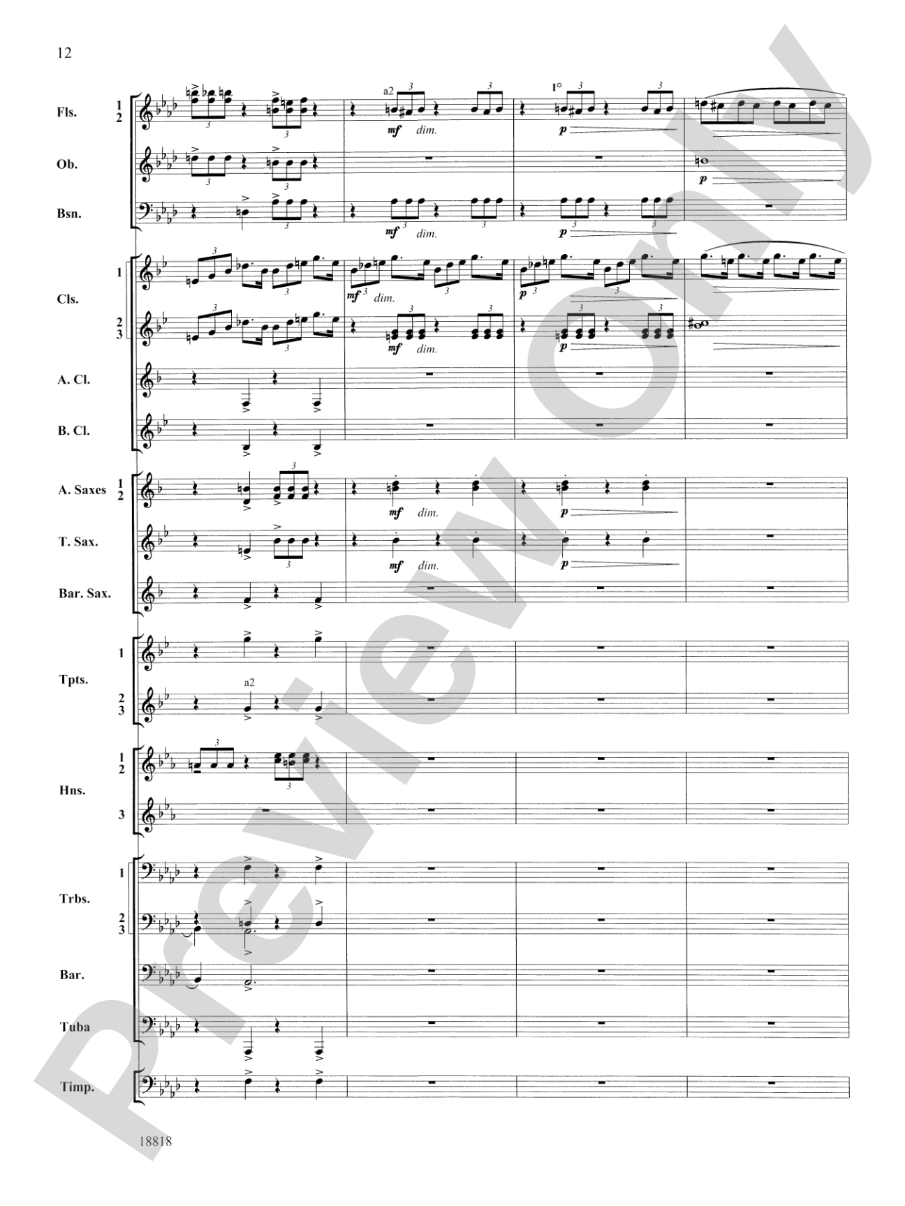 Symphony No. 9 "New World", Finale: Score