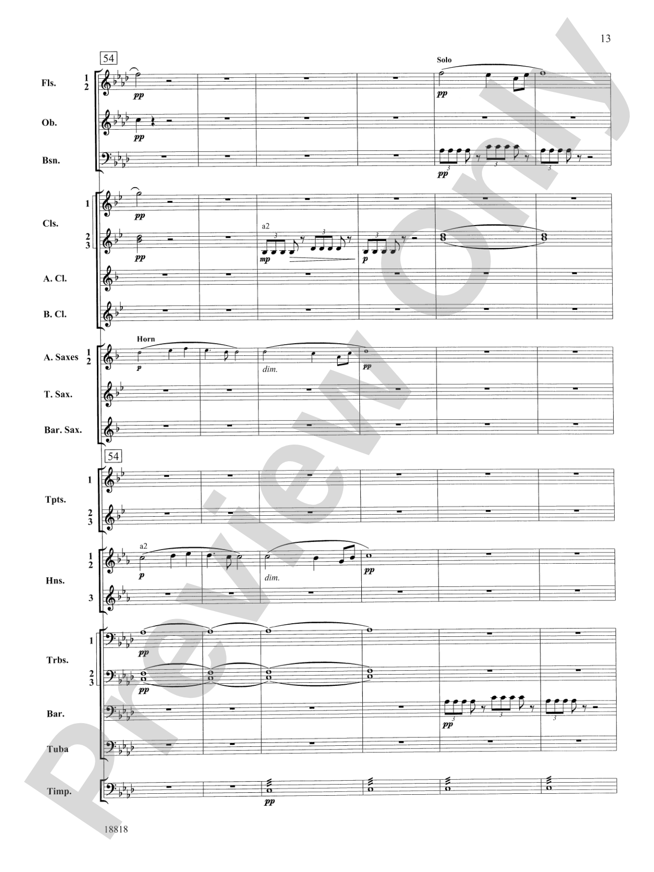 Symphony No. 9 "New World", Finale: Score
