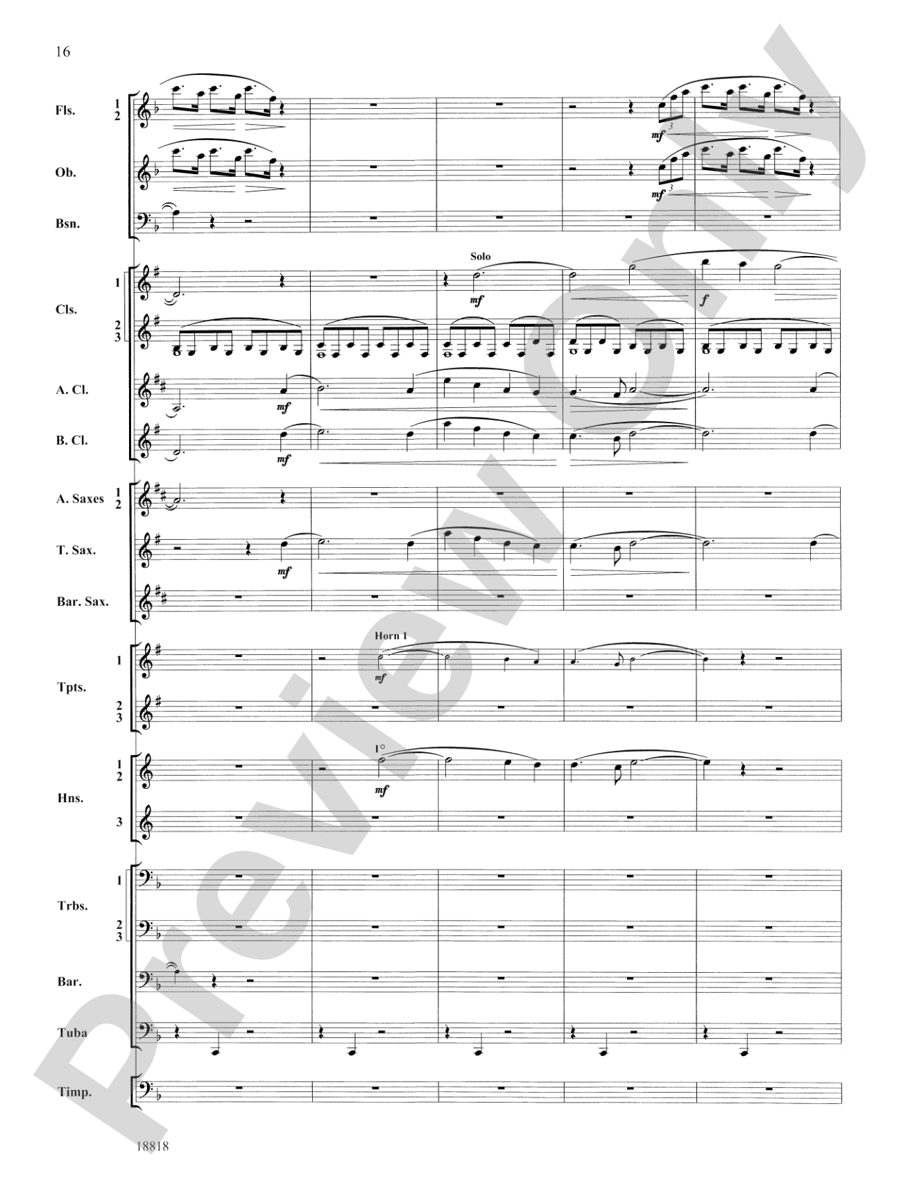 Symphony No. 9 "New World", Finale: Score