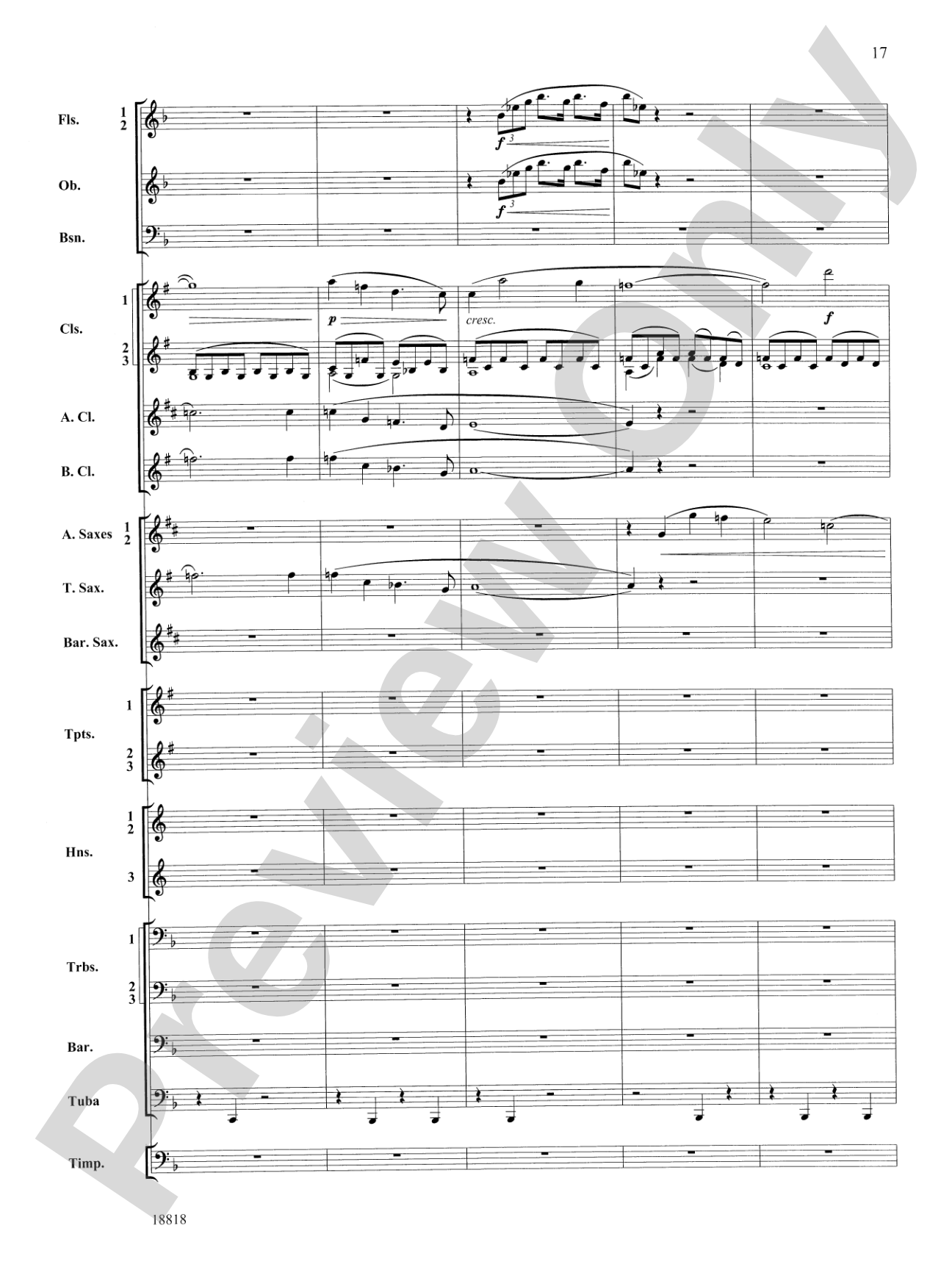Symphony No. 9 "New World", Finale: Score