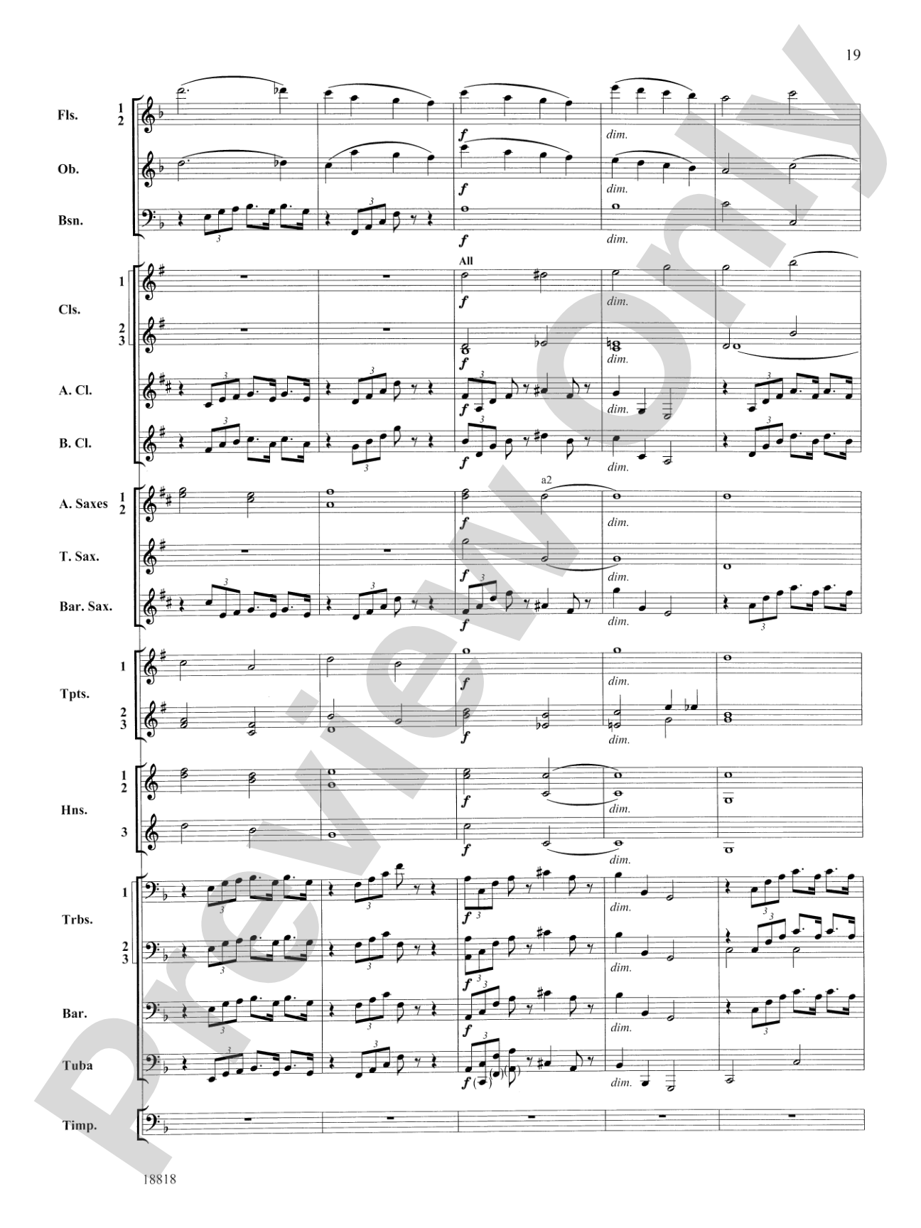 Symphony No. 9 "New World", Finale: Score