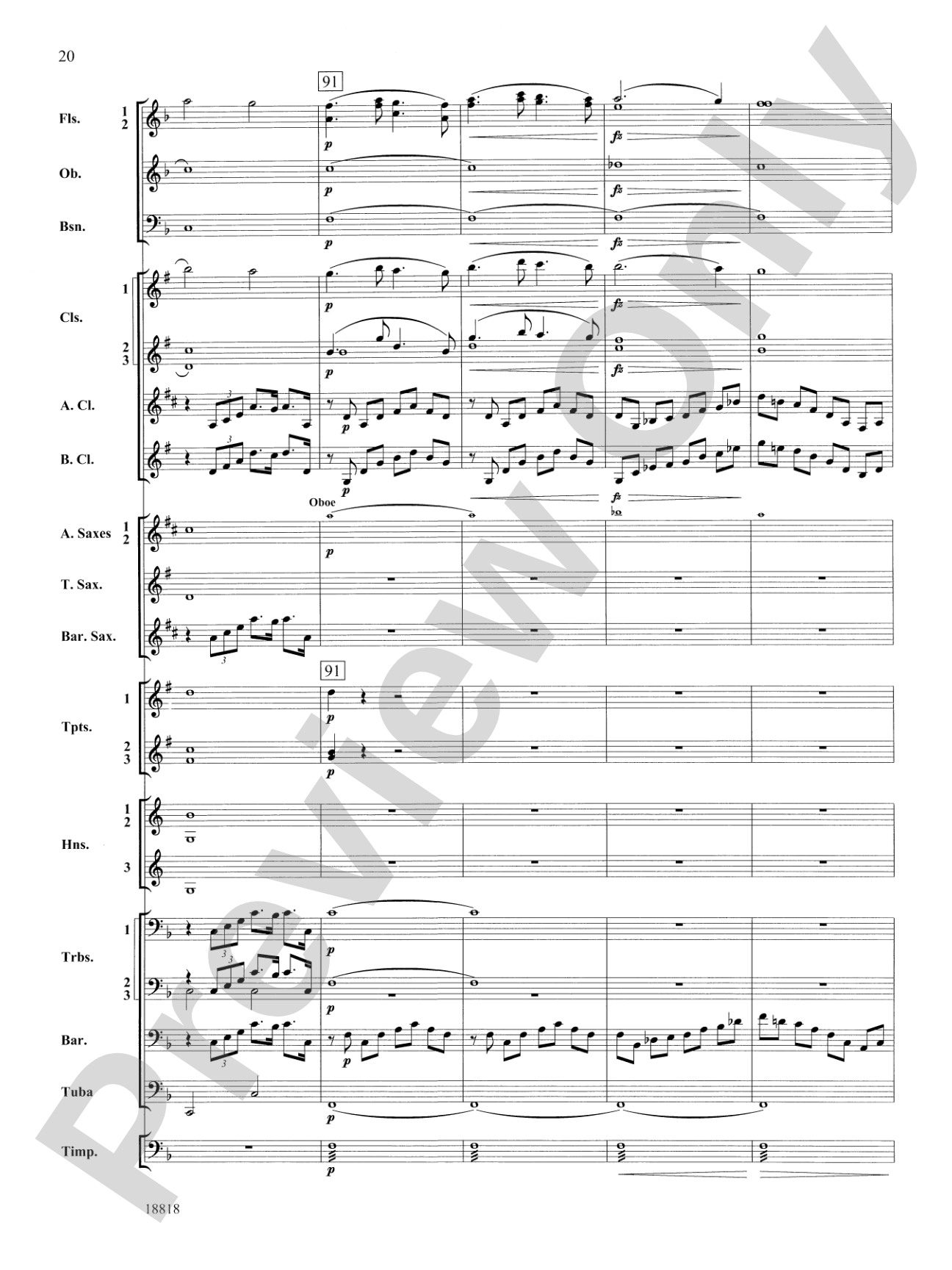 Symphony No. 9 "New World", Finale: Score