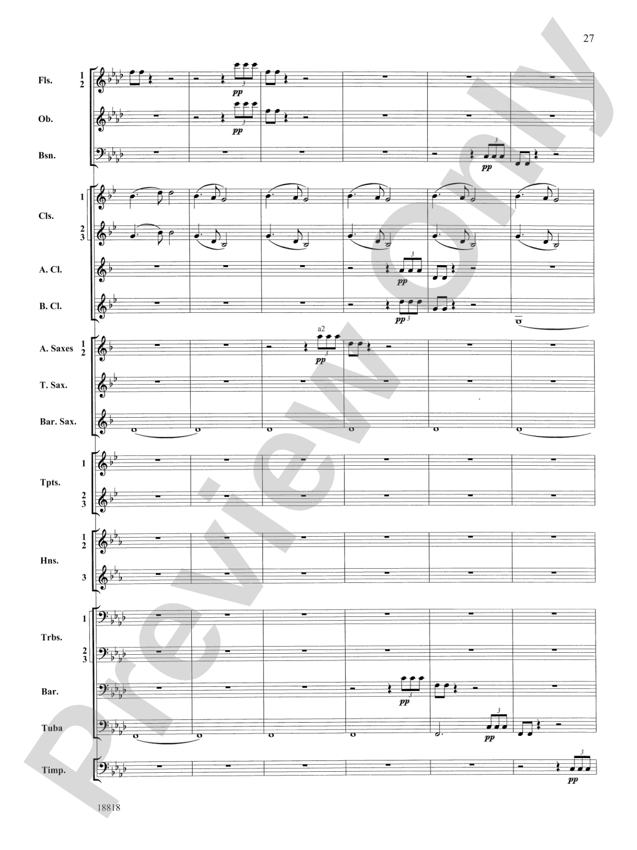 Symphony No. 9 "New World", Finale: Score