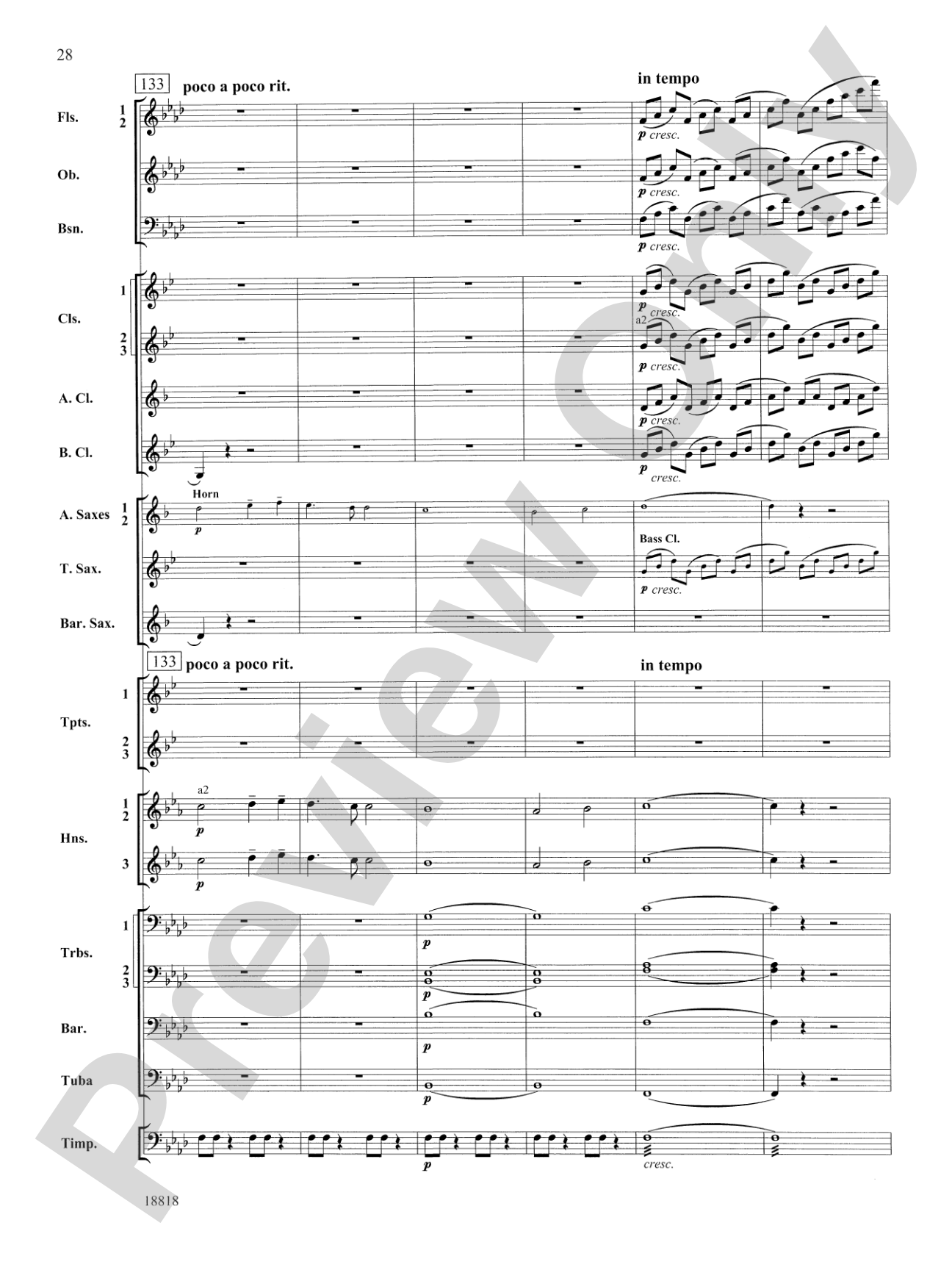 Symphony No. 9 "New World", Finale: Score