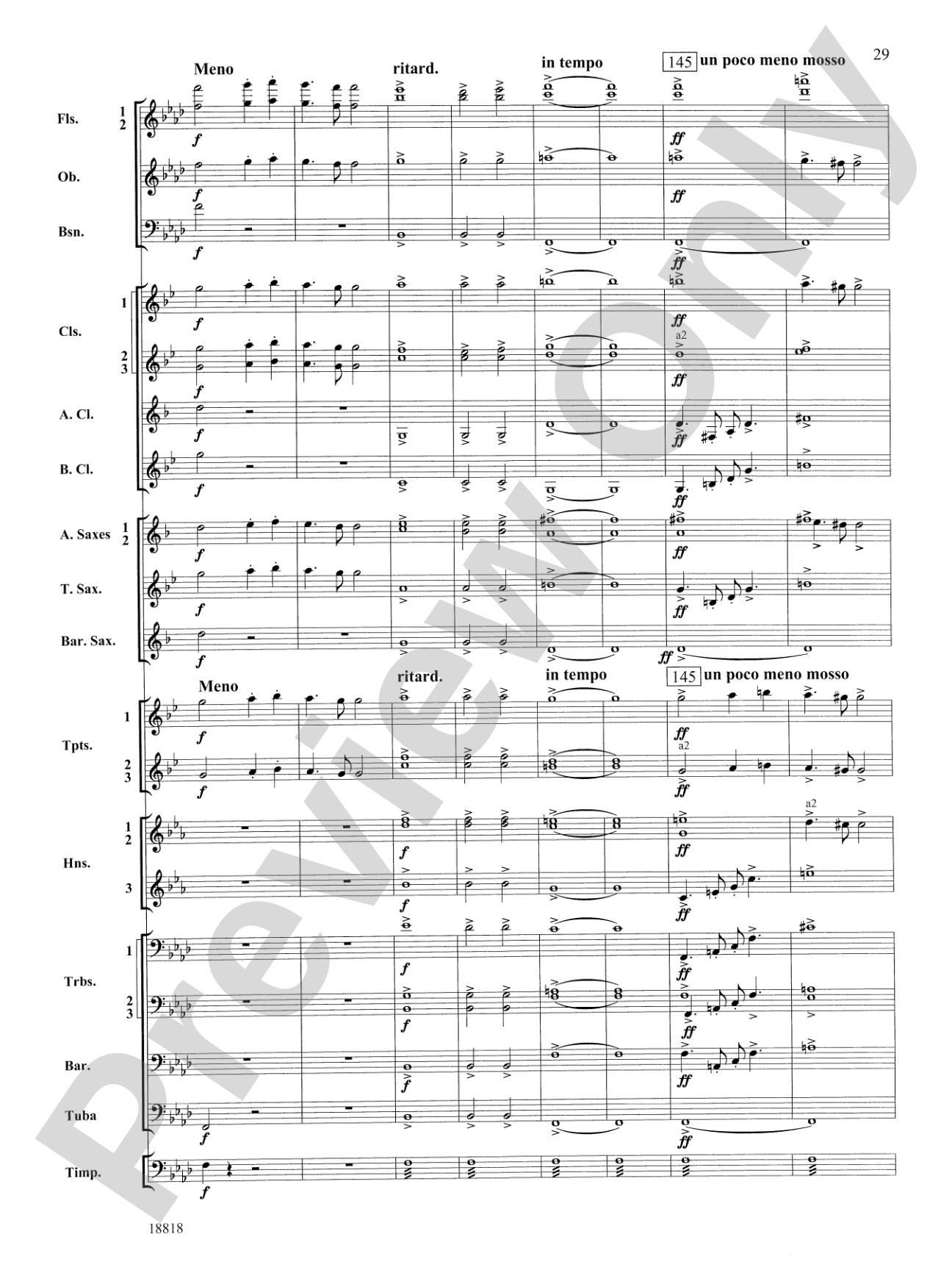 Symphony No. 9 "New World", Finale: Score