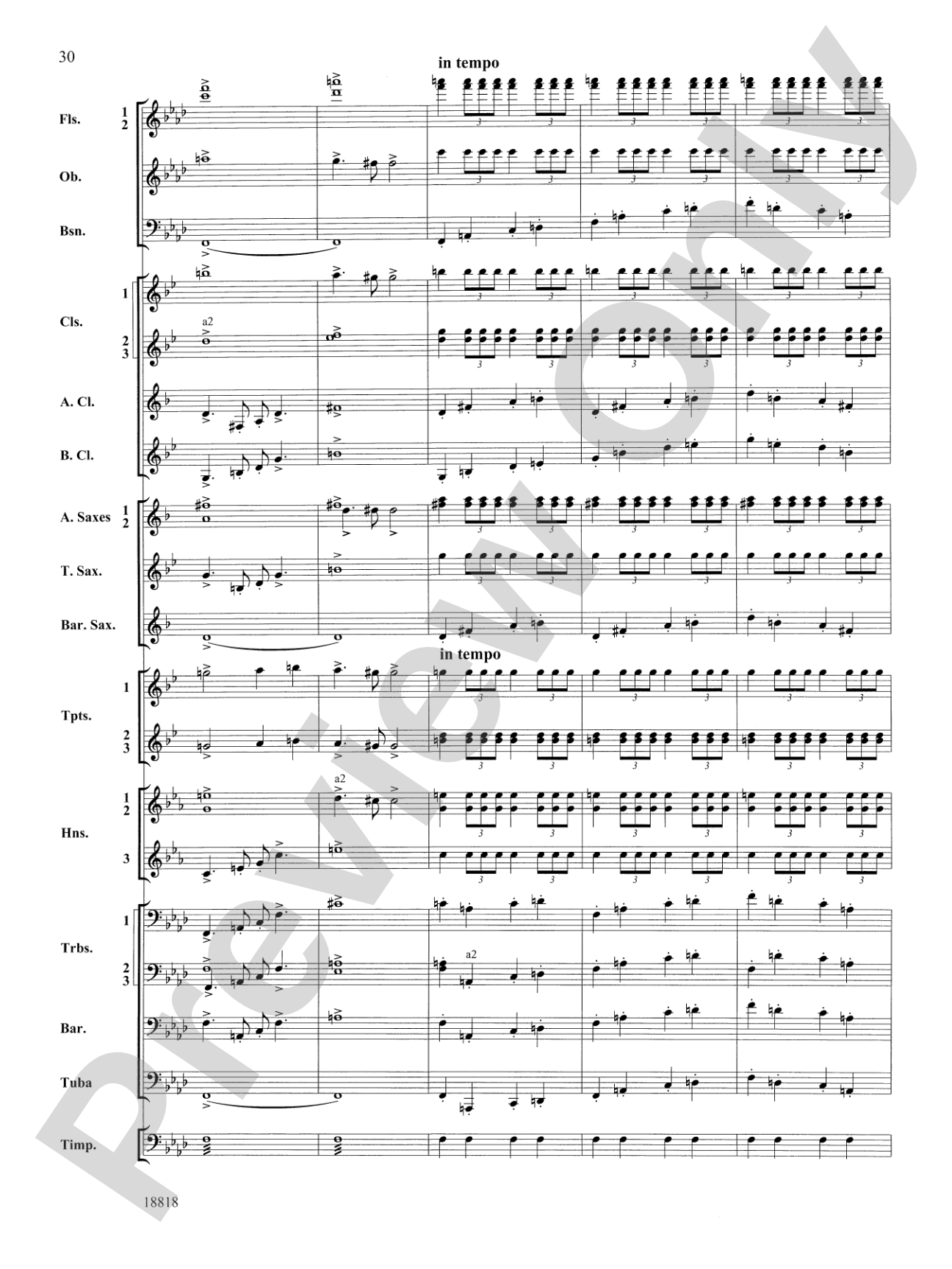 Symphony No. 9 "New World", Finale: Score