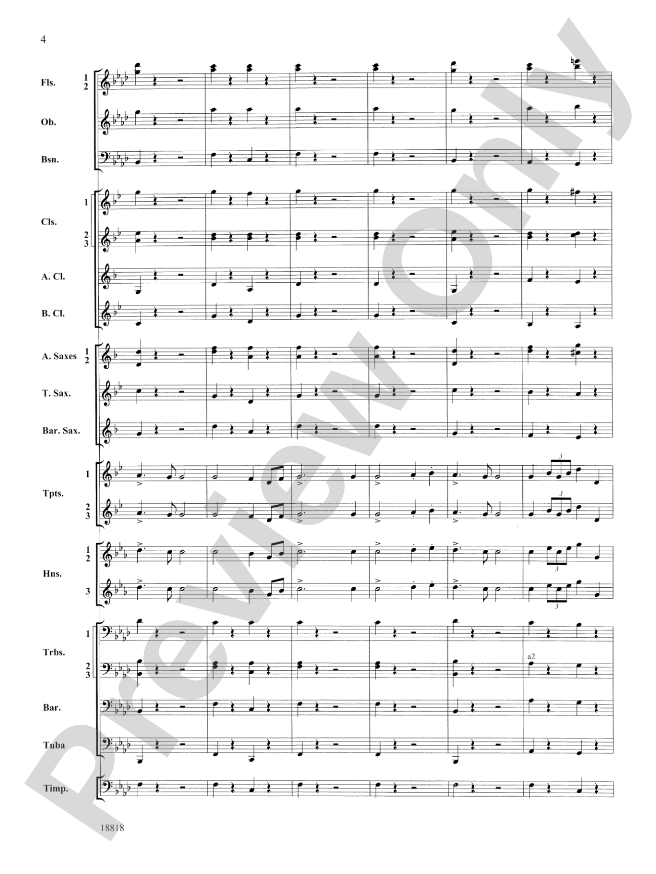Symphony No. 9 "New World", Finale: Score