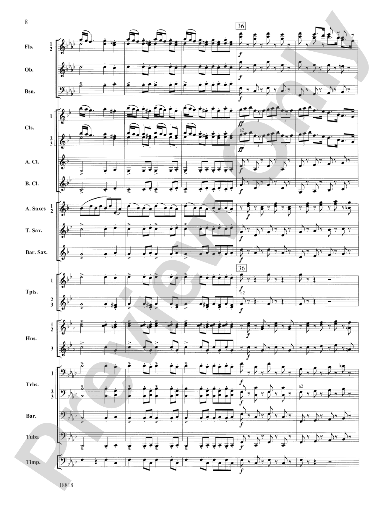 Symphony No. 9 "New World", Finale: Score