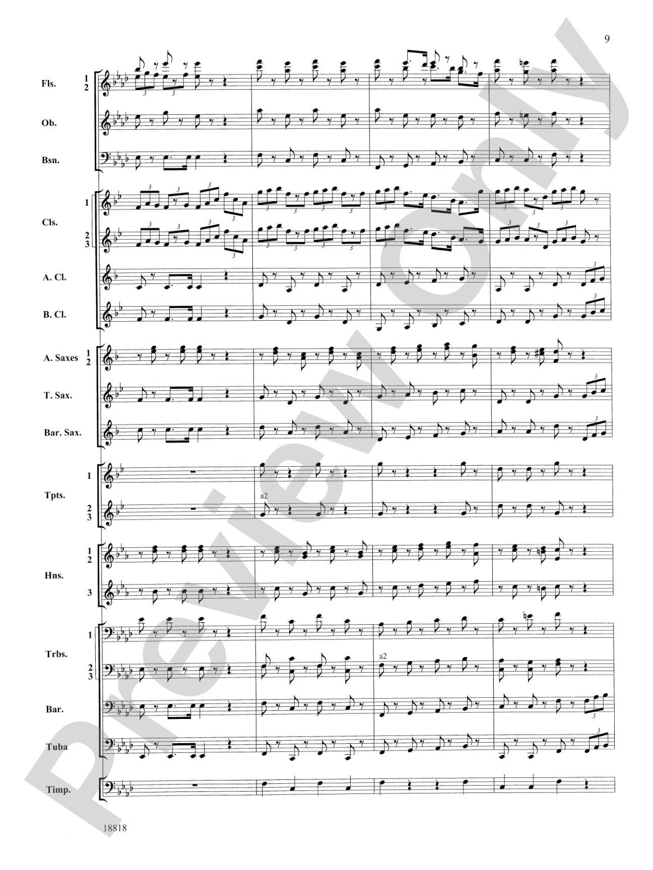 Symphony No. 9 "New World", Finale: Score