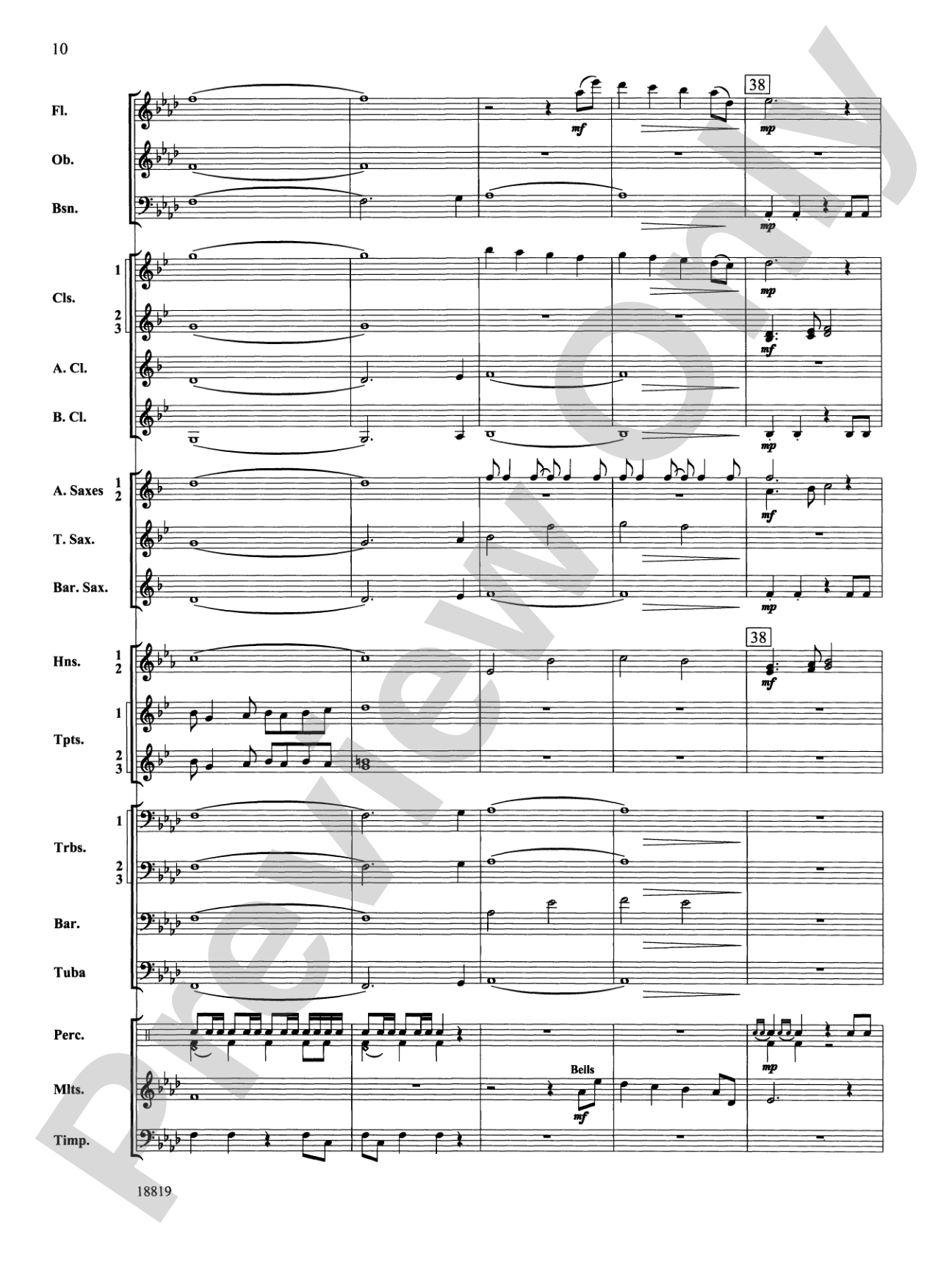 Grays Harbor March: Concert Band Conductor Score & Parts