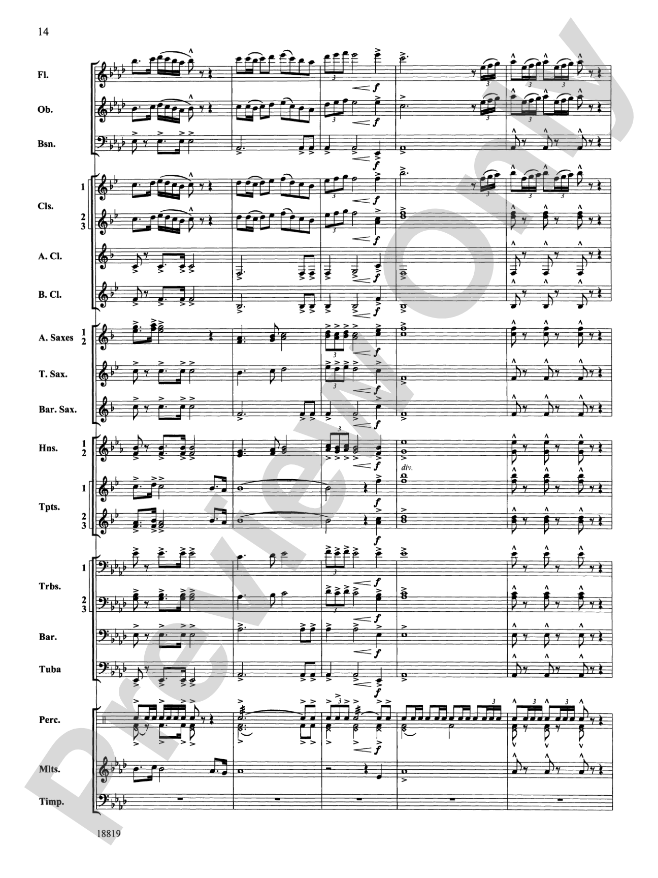 Grays Harbor March: Concert Band Conductor Score & Parts