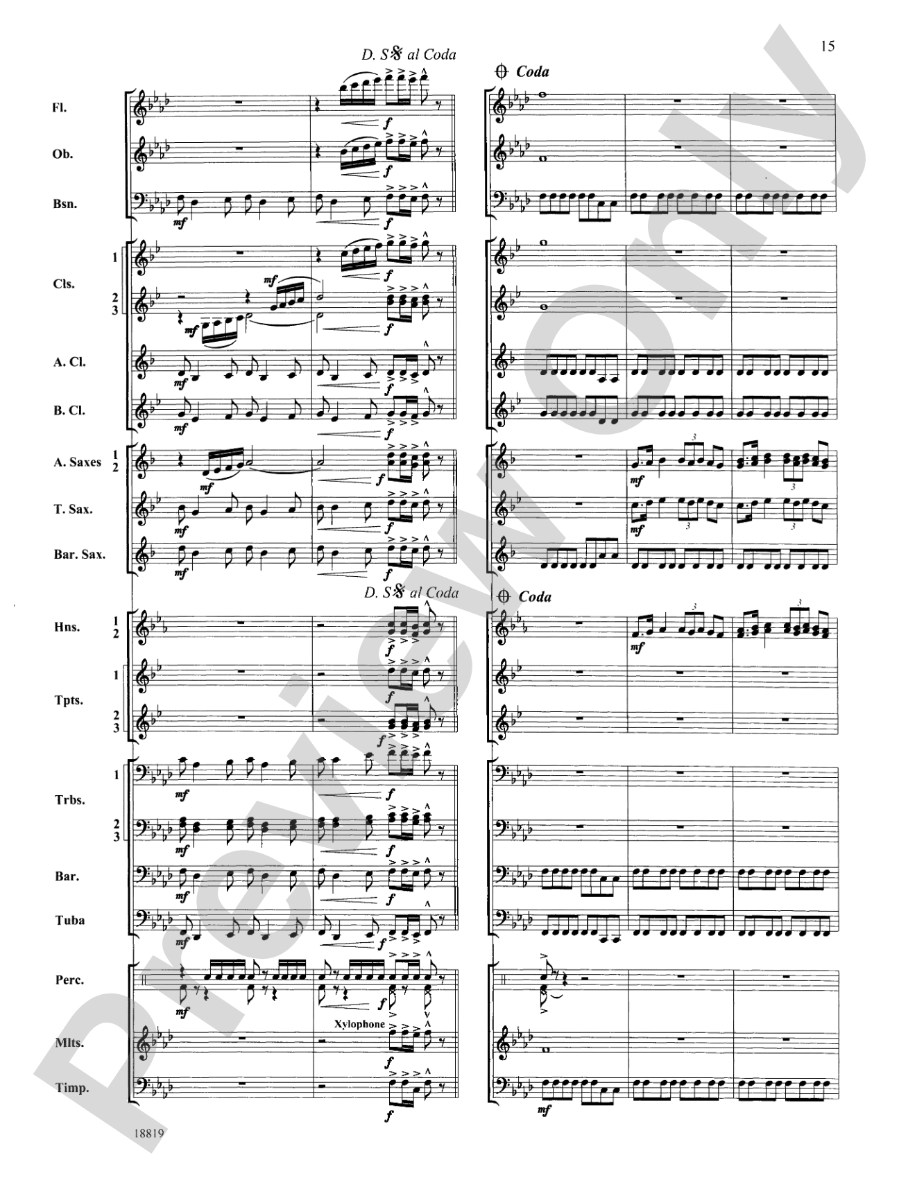 Grays Harbor March: Concert Band Conductor Score & Parts