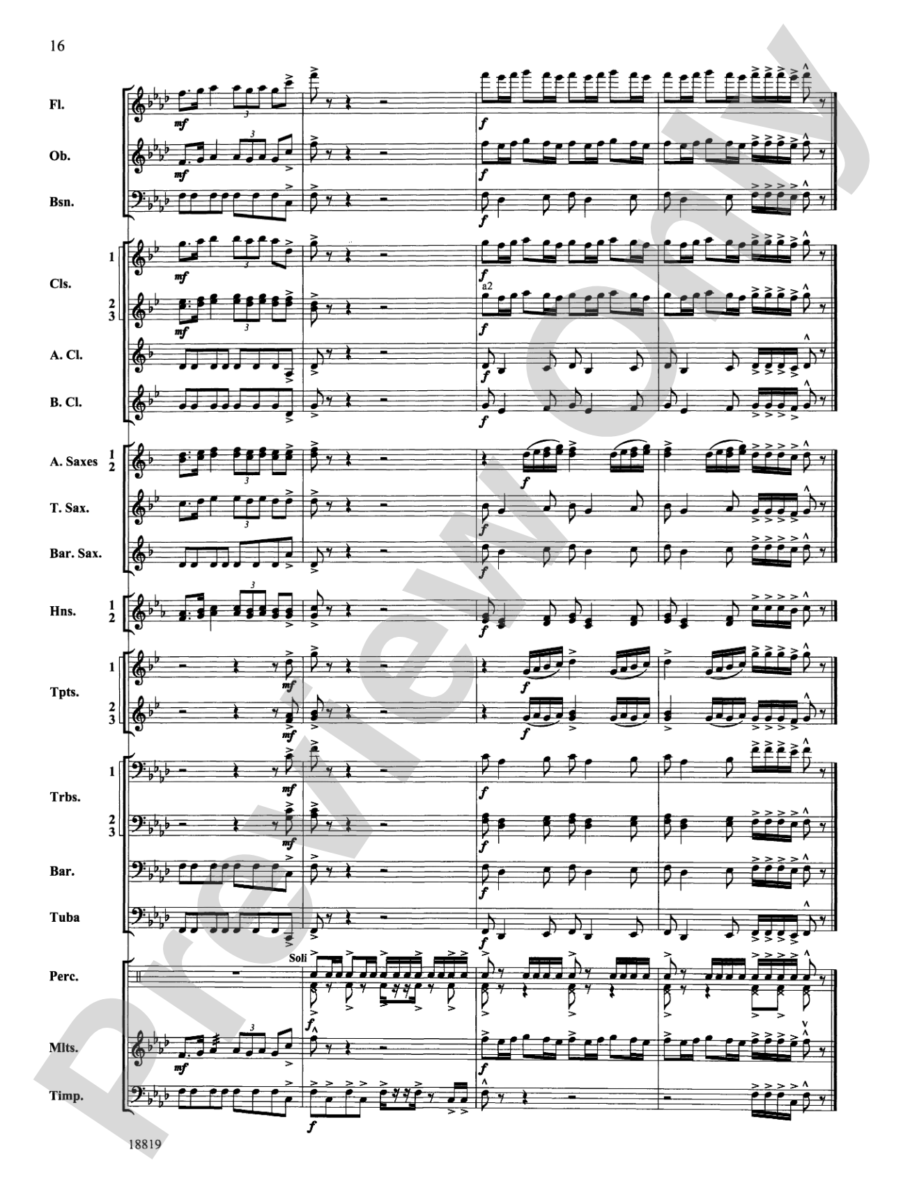 Grays Harbor March: Concert Band Conductor Score & Parts