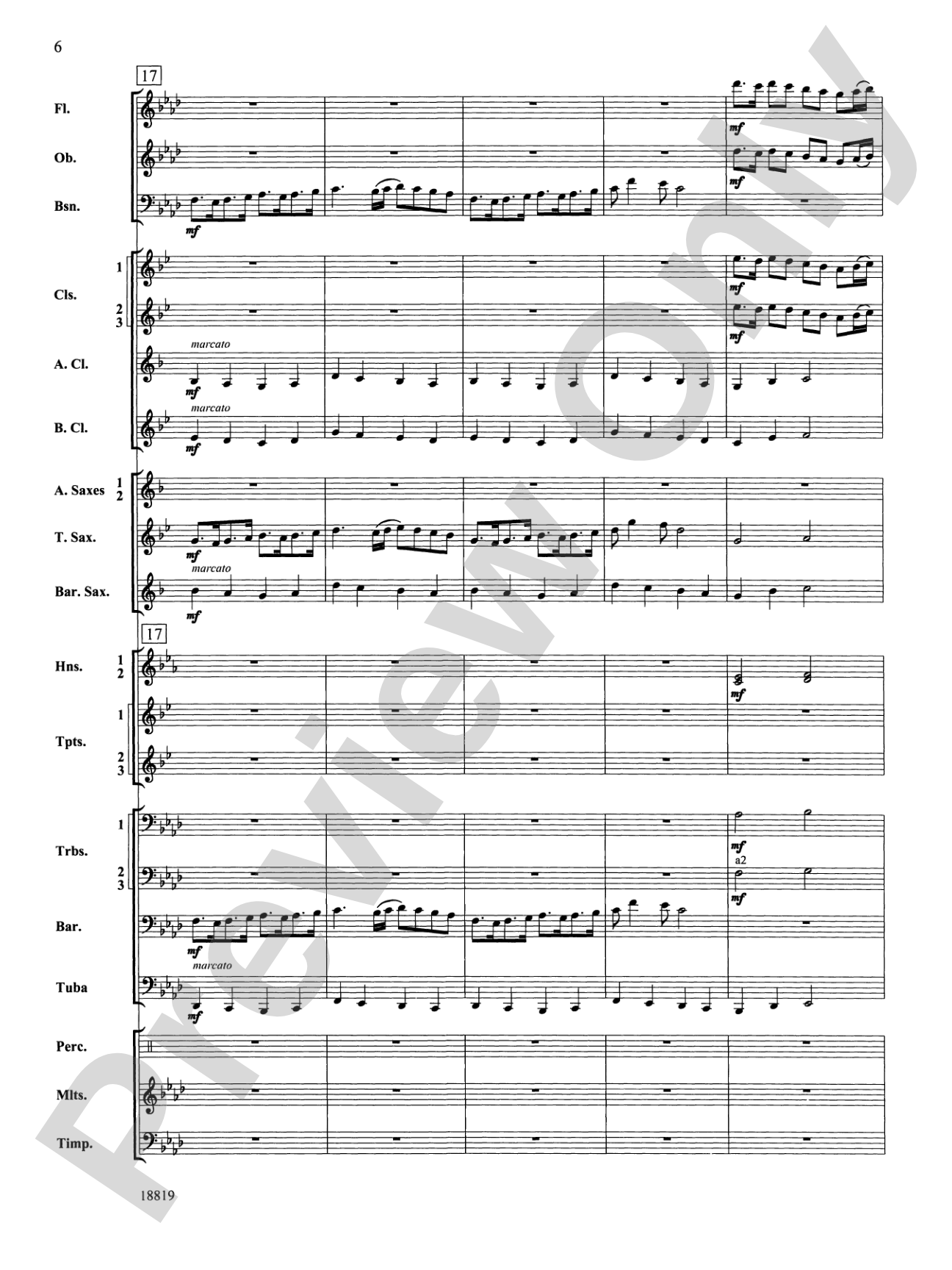 Grays Harbor March: Concert Band Conductor Score & Parts