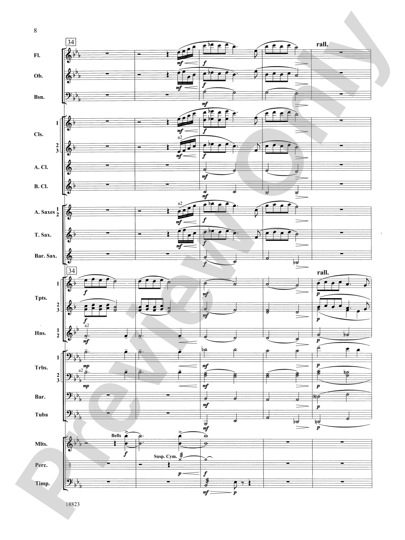 Irish Ayre for Winds: Concert Band Conductor Score & Parts