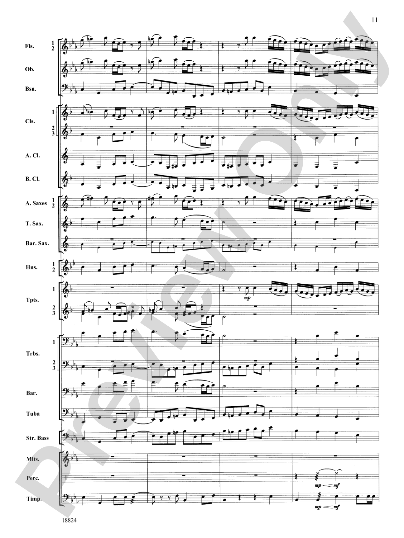 Sleepers Wake: Concert Band Conductor Score & Parts