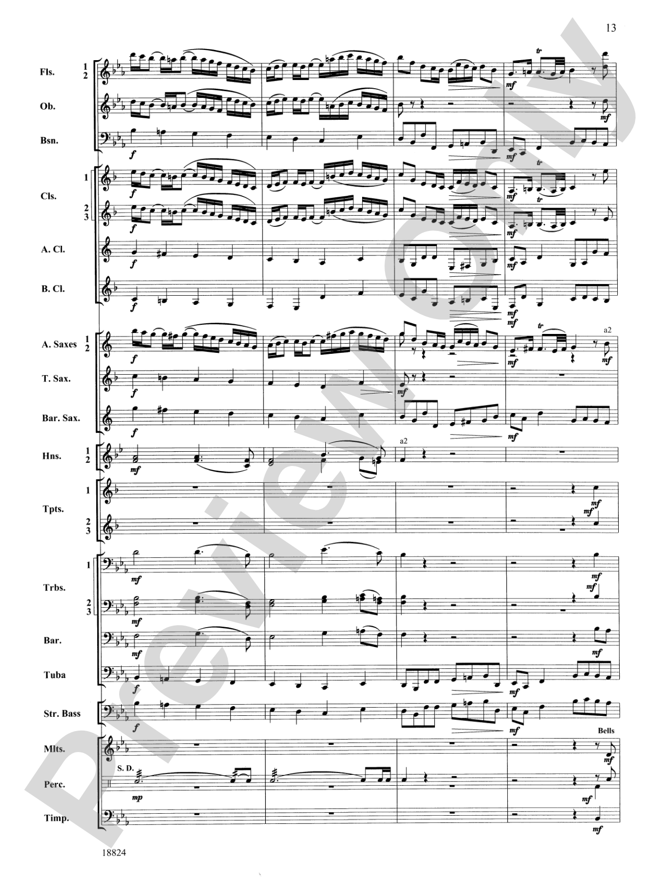Sleepers Wake: Concert Band Conductor Score & Parts