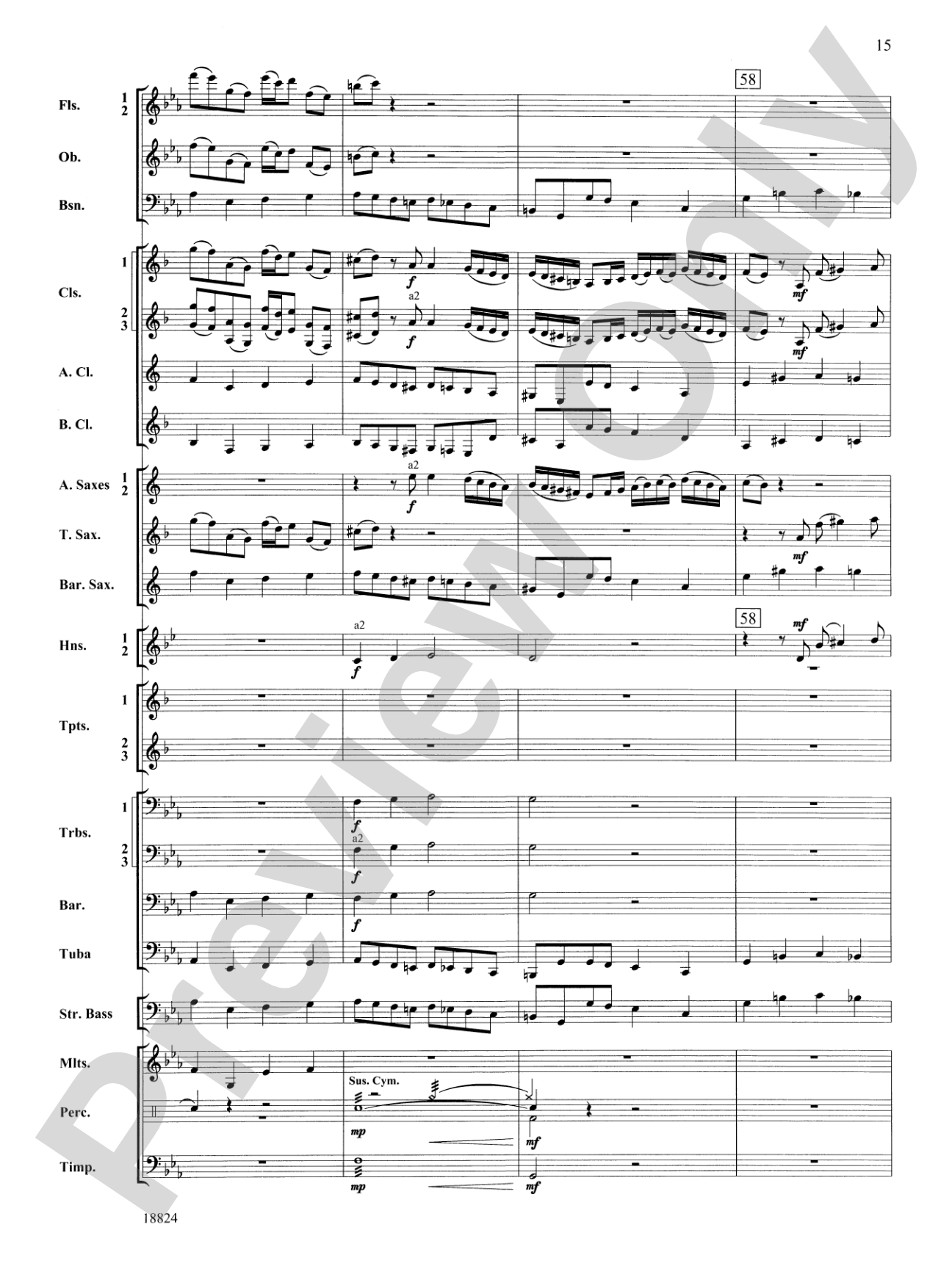 Sleepers Wake: Concert Band Conductor Score & Parts