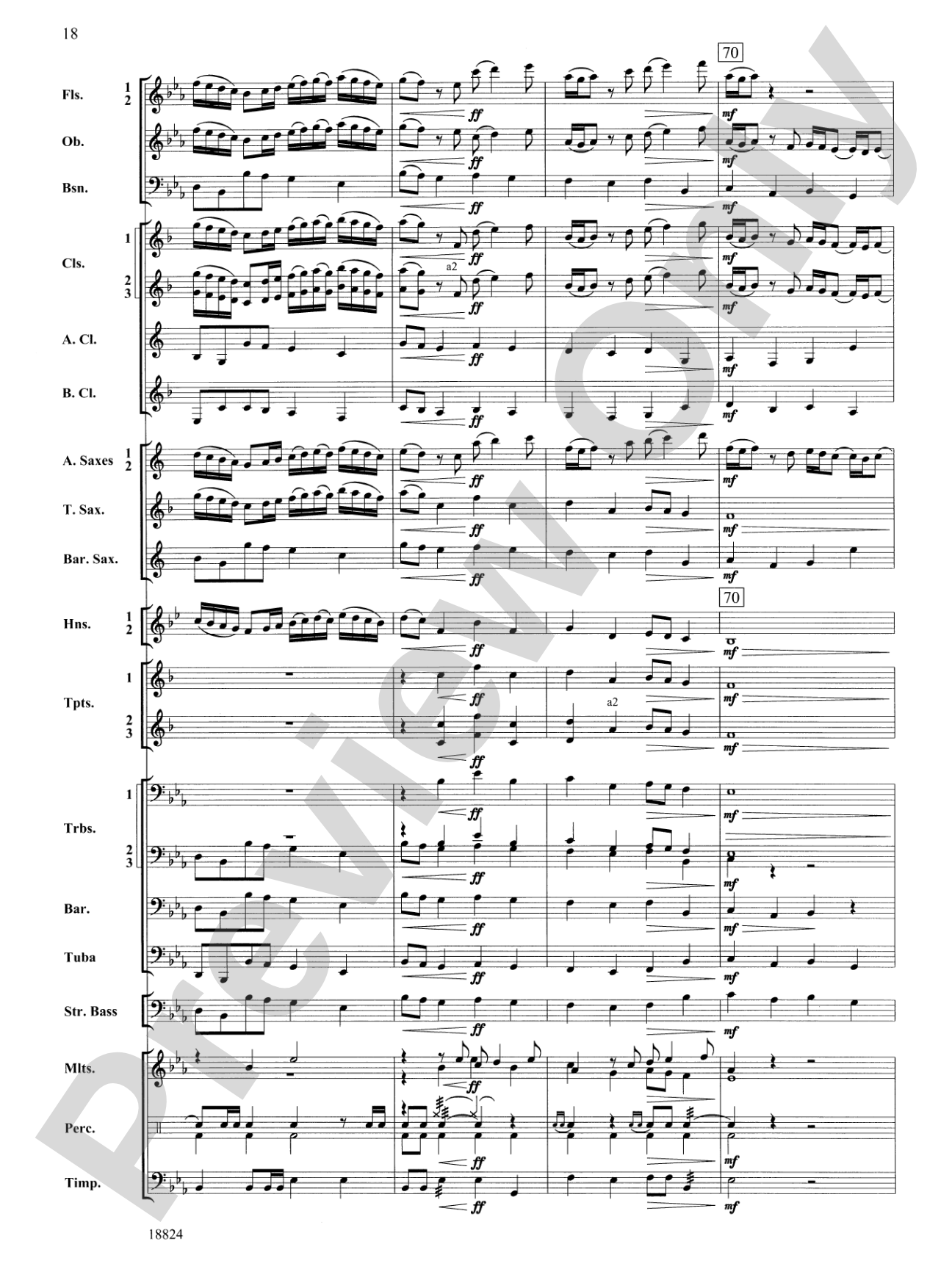 Sleepers Wake: Concert Band Conductor Score & Parts