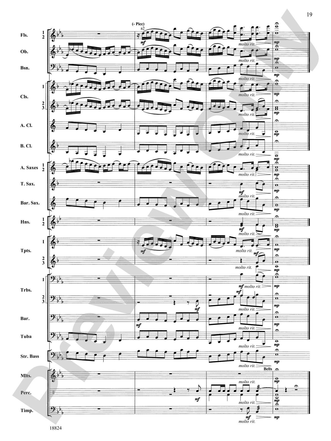 Sleepers Wake: Concert Band Conductor Score & Parts
