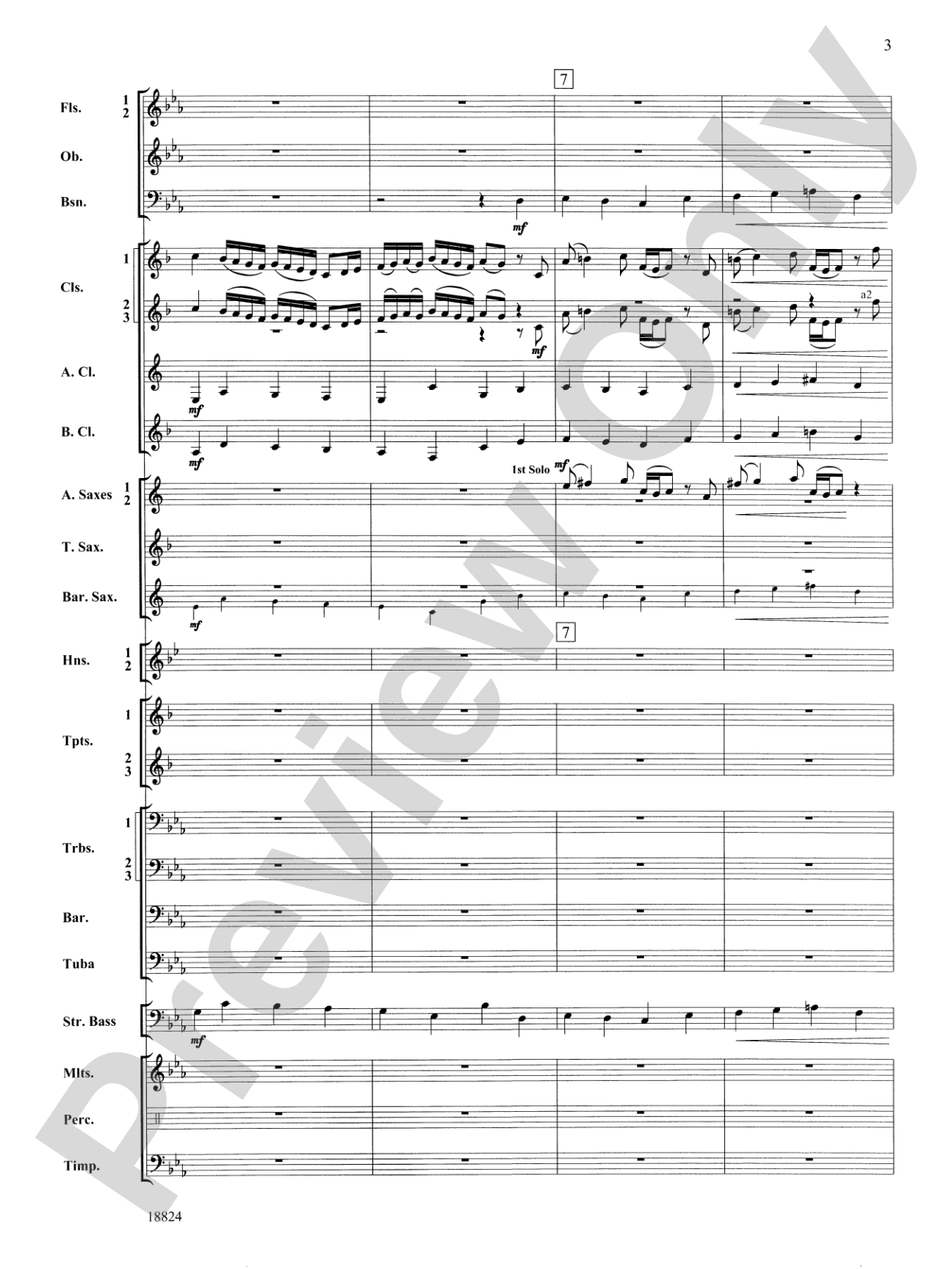 Sleepers Wake: Concert Band Conductor Score & Parts
