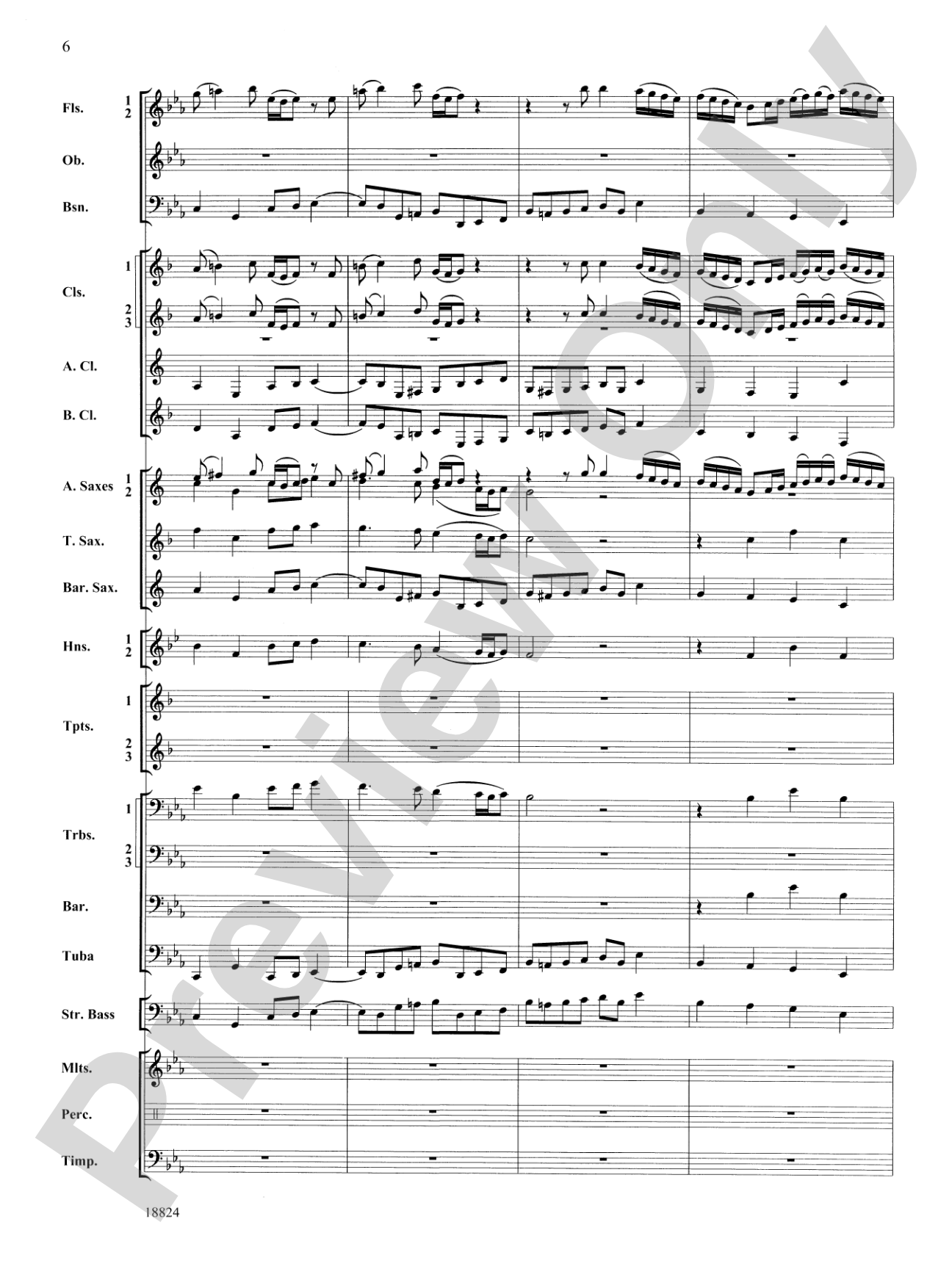 Sleepers Wake: Concert Band Conductor Score & Parts