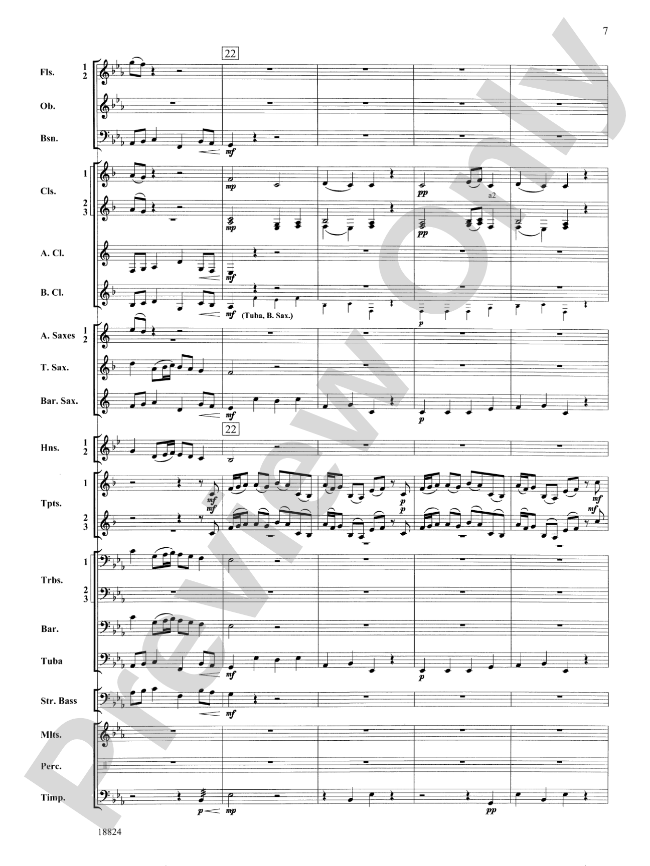 Sleepers Wake: Concert Band Conductor Score & Parts