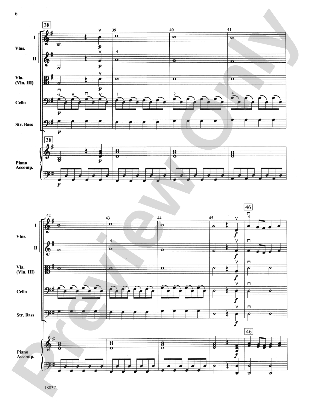 Spring from the Four Seasons: String Orchestra Conductor Score & Parts