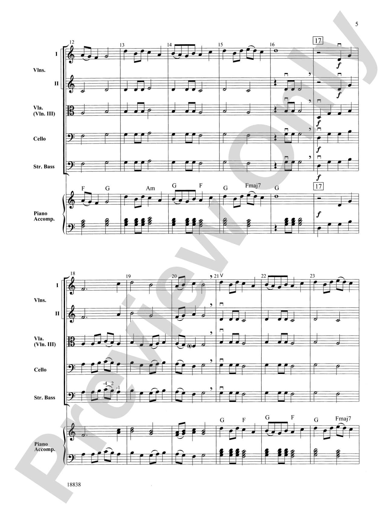 Two Modal Sketches: String Orchestra Conductor Score & Parts