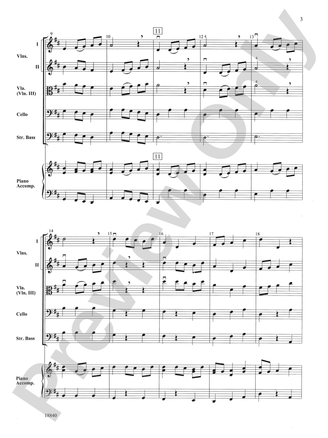 Shadow Dance: String Orchestra Conductor Score & Parts