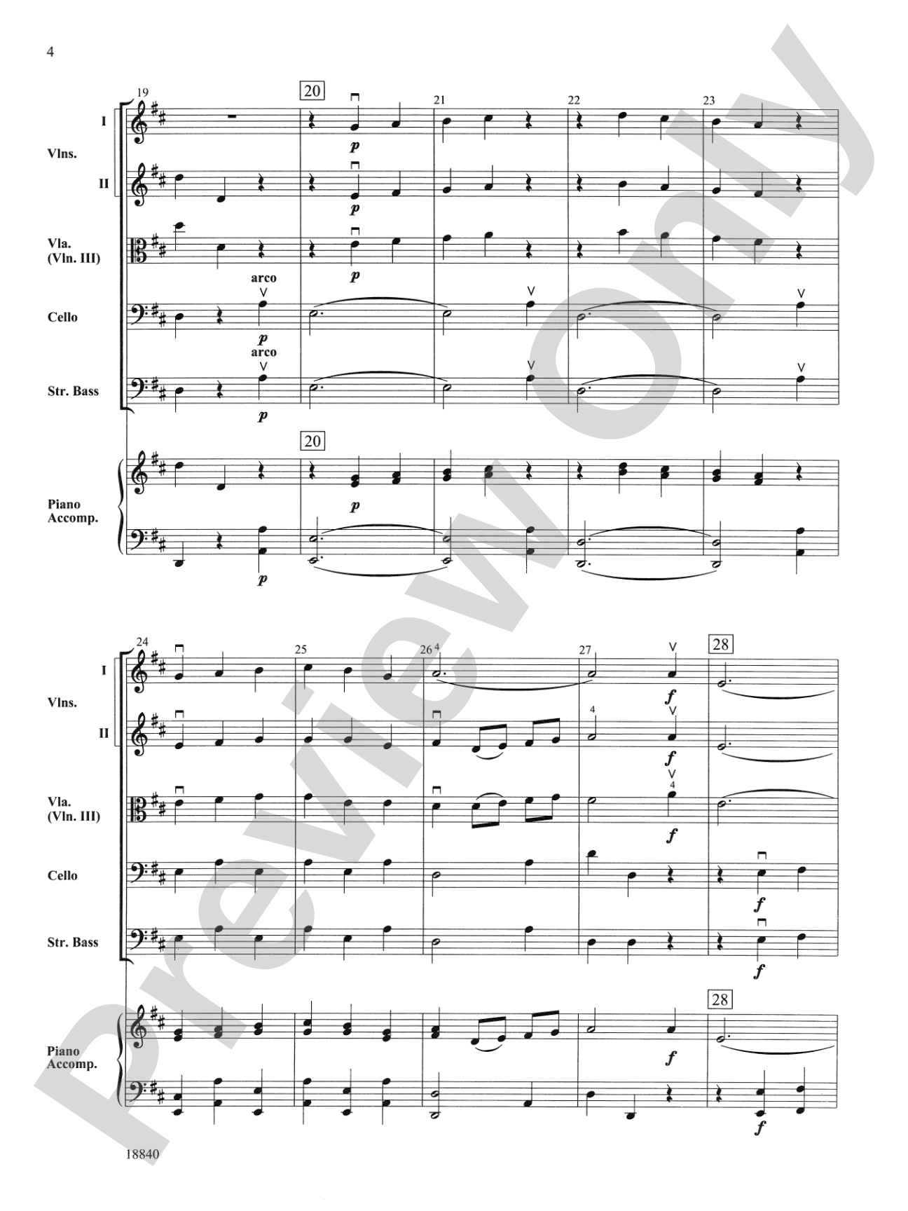 Shadow Dance: String Orchestra Conductor Score & Parts