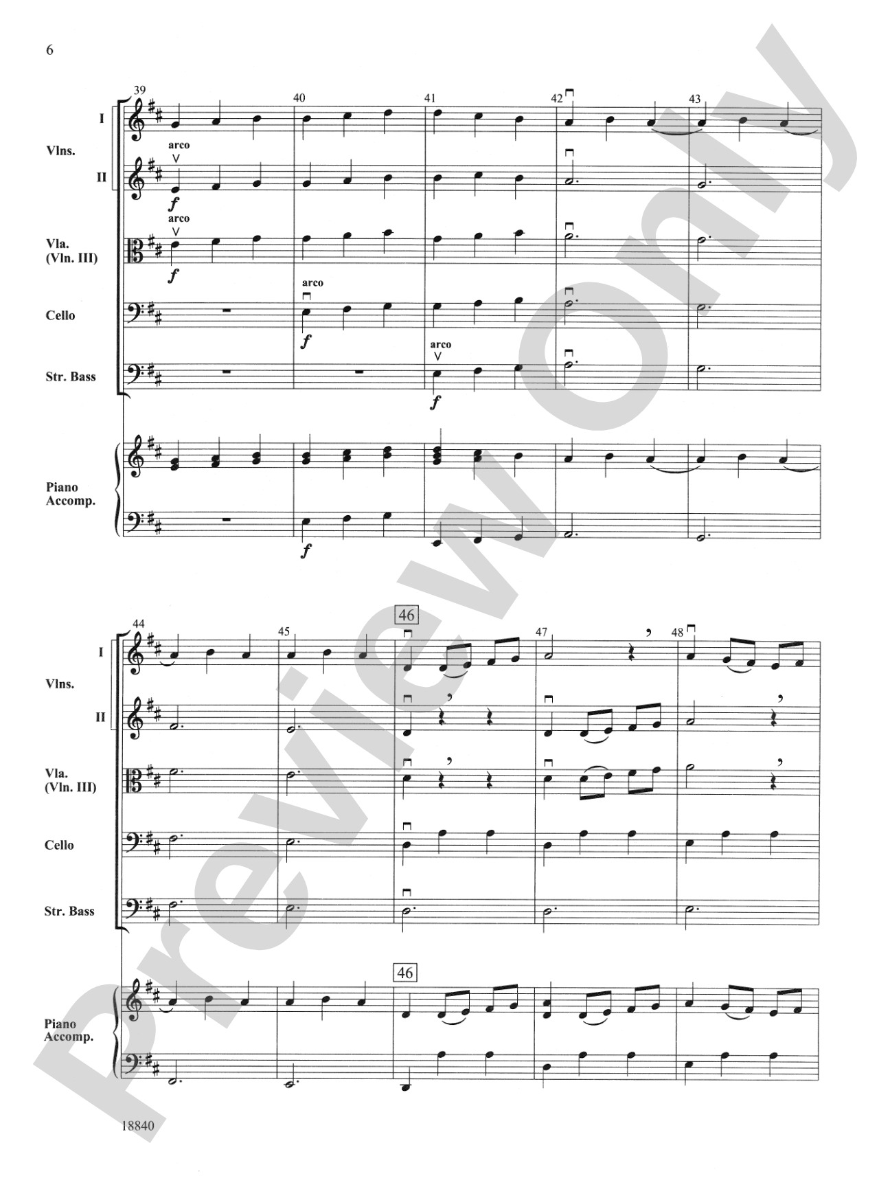 Shadow Dance: String Orchestra Conductor Score & Parts