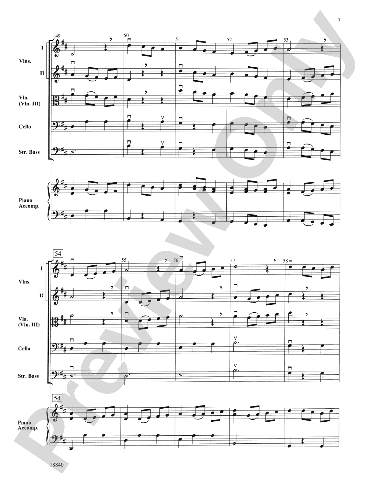 Shadow Dance: String Orchestra Conductor Score & Parts
