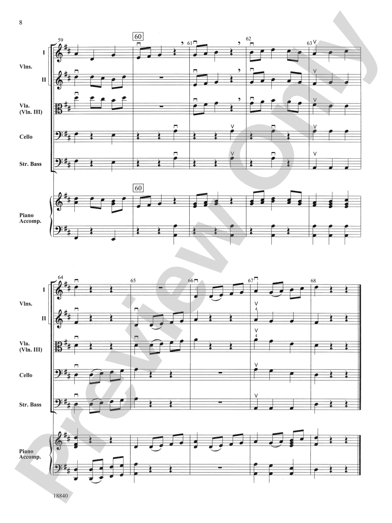 Shadow Dance: String Orchestra Conductor Score & Parts