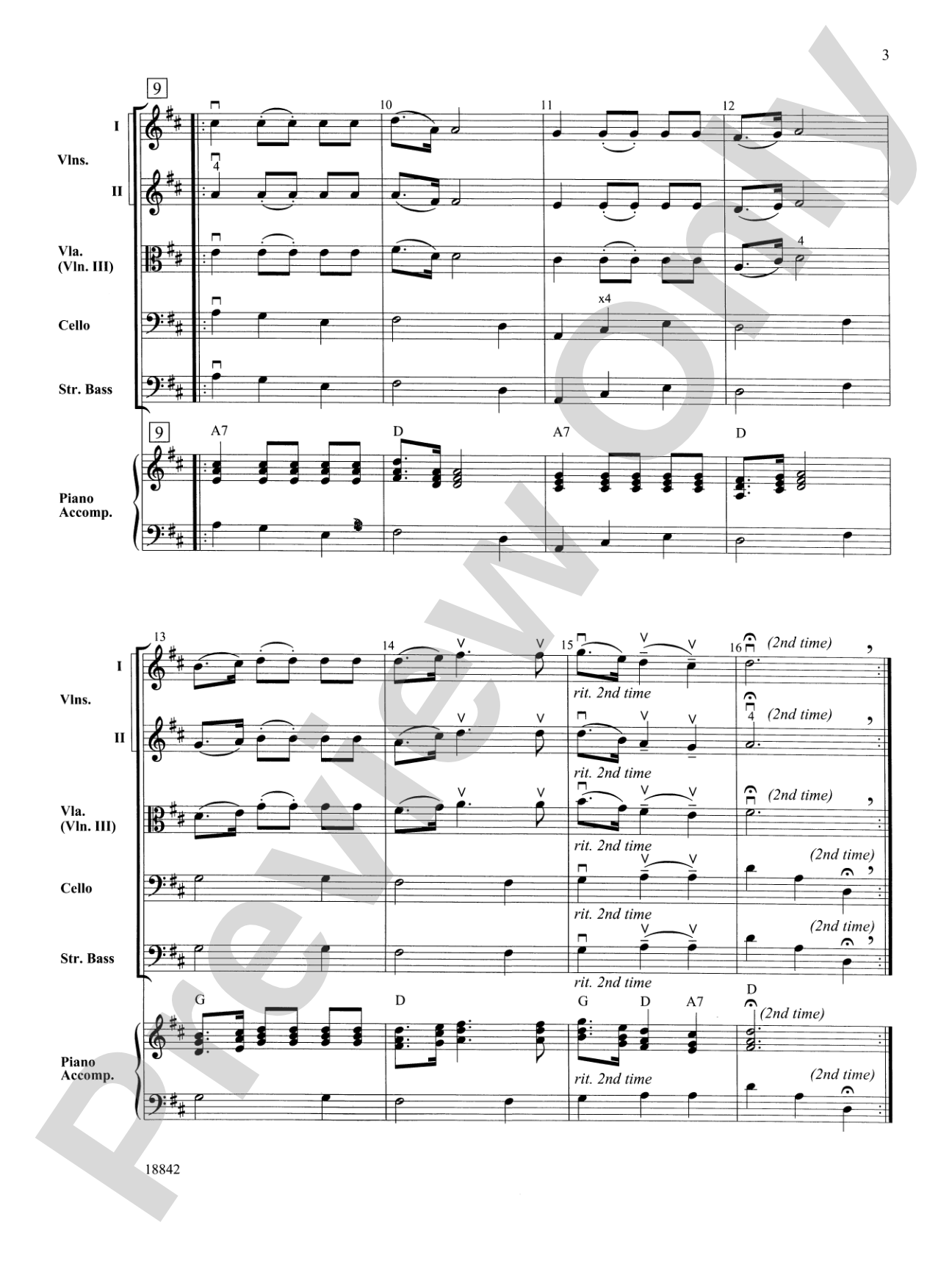 Mozart Minuet & Rondo: String Orchestra Conductor Score & Parts